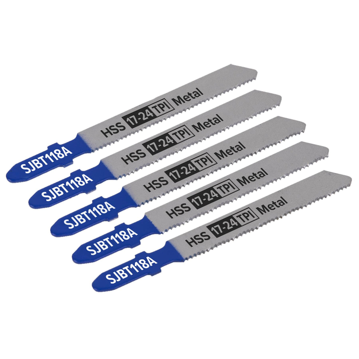 Sealey Jigsaw Blade Metal 92mm 17-24tpi - Pack of 5