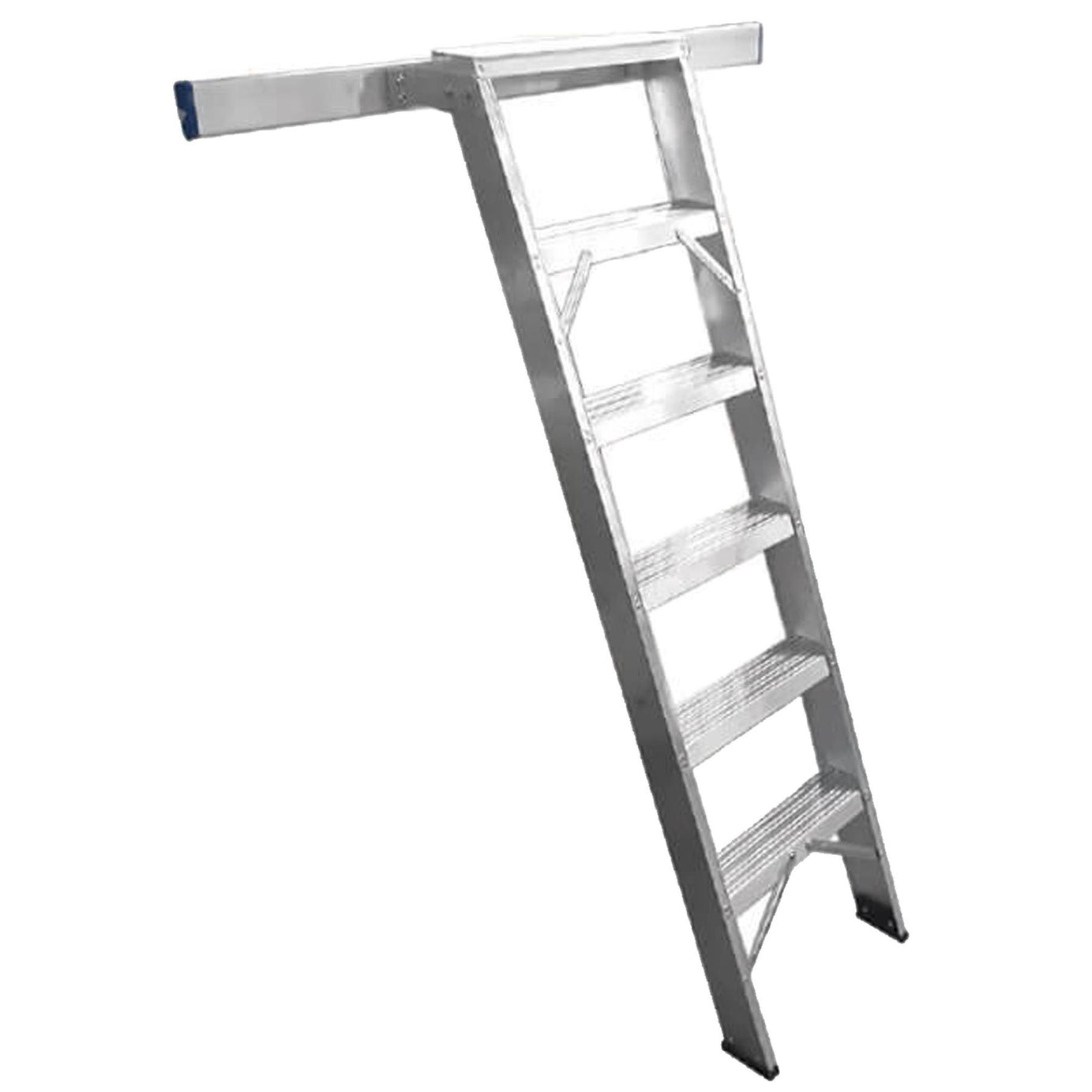 Dapetz 8 Tread Aluminium Lightweight Shelf Ladder 1.9m, Heavy Duty, Made In Uk