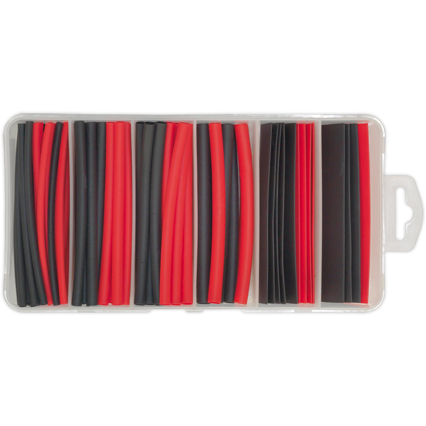 Sealey Heat Shrink Tubing Assortment 95pc 100mm Black & Red