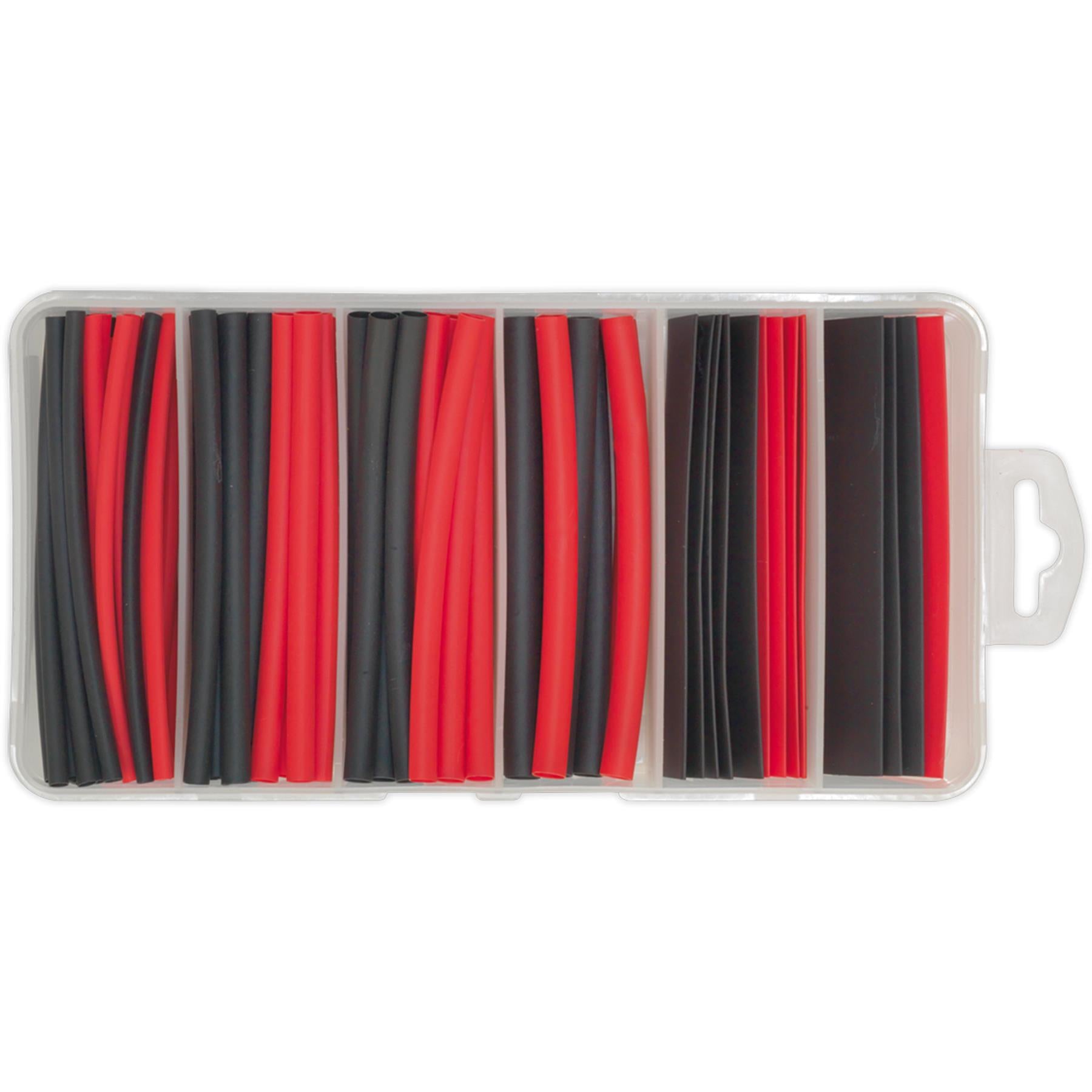 Sealey Heat Shrink Tubing Assortment 95pc 100mm Black & Red