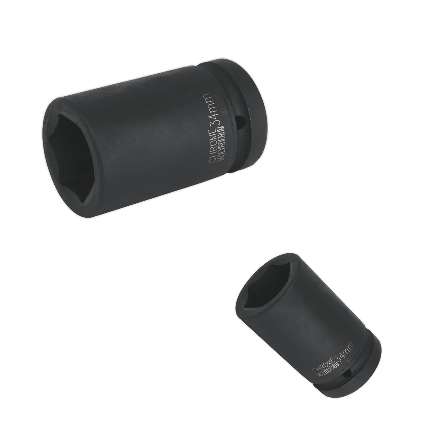 Sealey Impact Socket 34mm Deep 1"Sq Drive