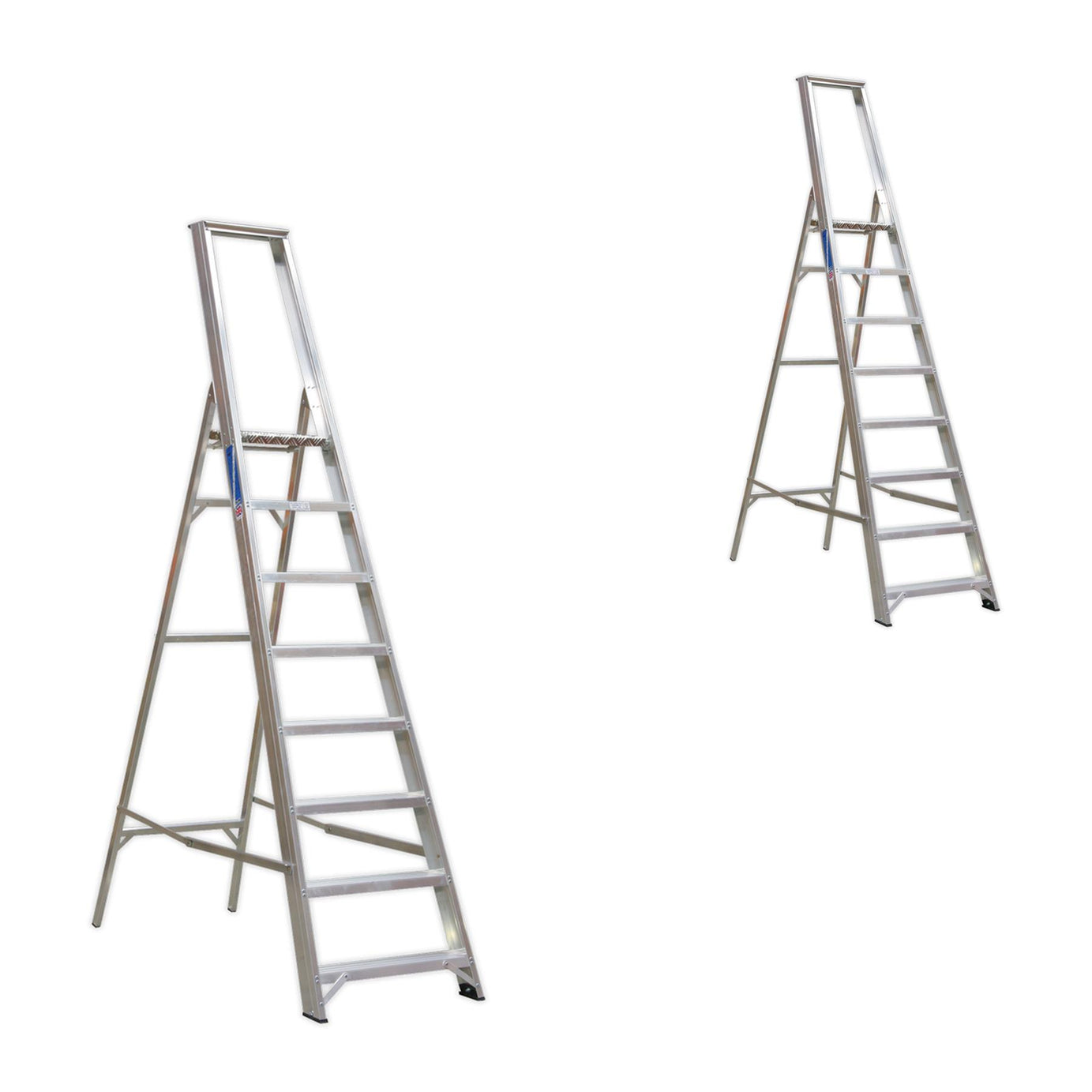 Sealey Aluminium Step Ladder 8-Tread Industrial BS 2037/1