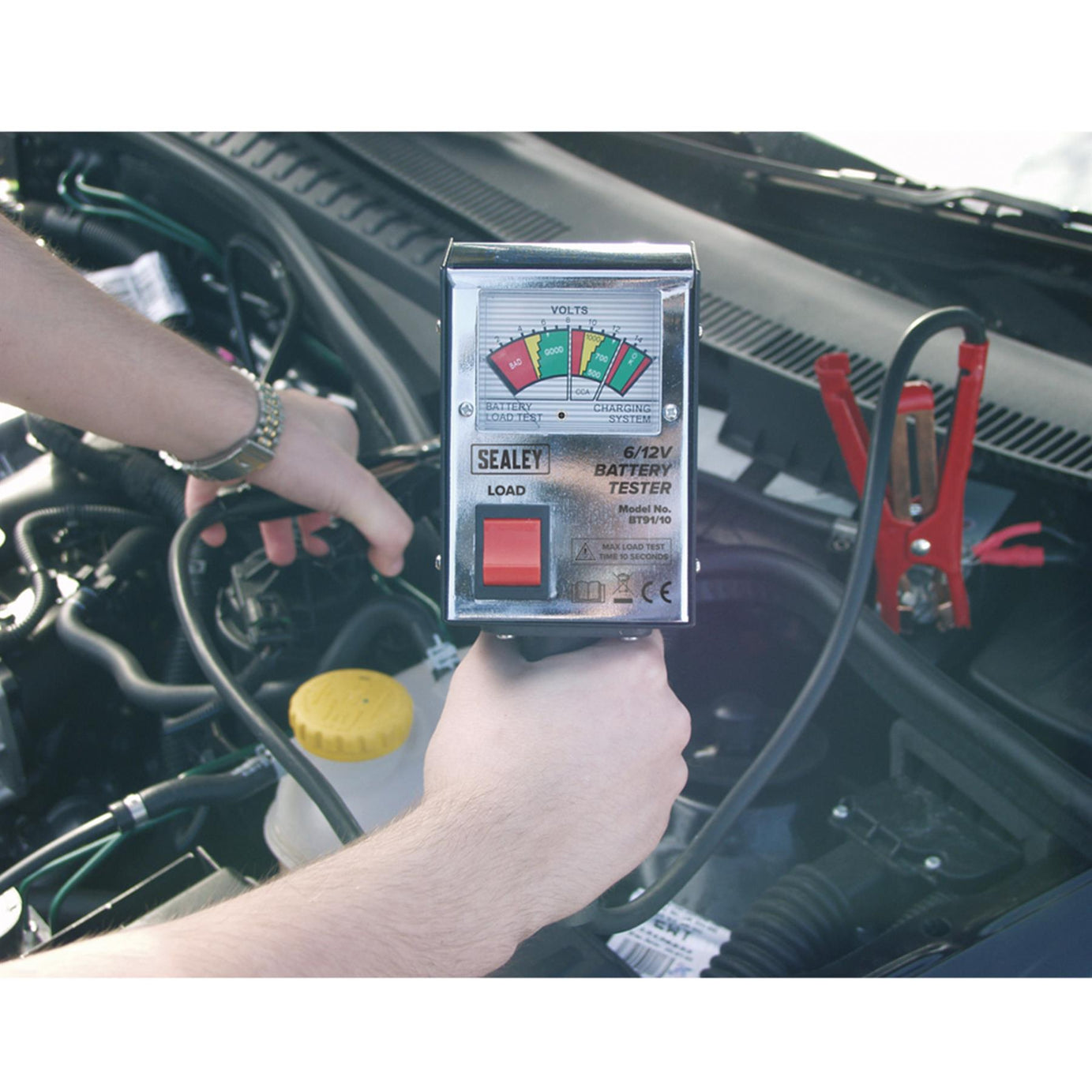 Sealey Battery Tester 6/12V Handheld