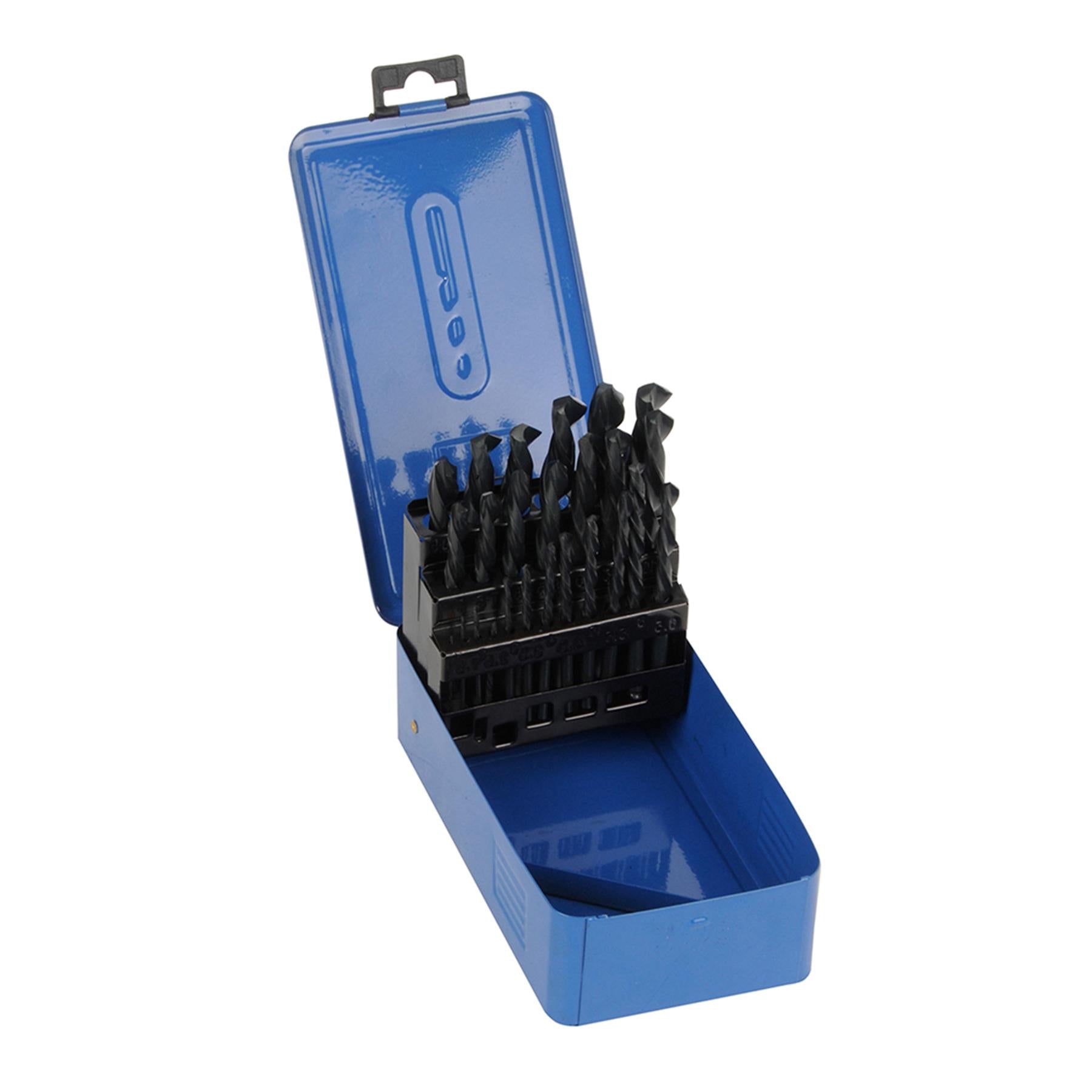 Qaulity 25Pce HSS-R Jobber Drill Bit Set 1mm - 13mm Hand Tool Drills Kit