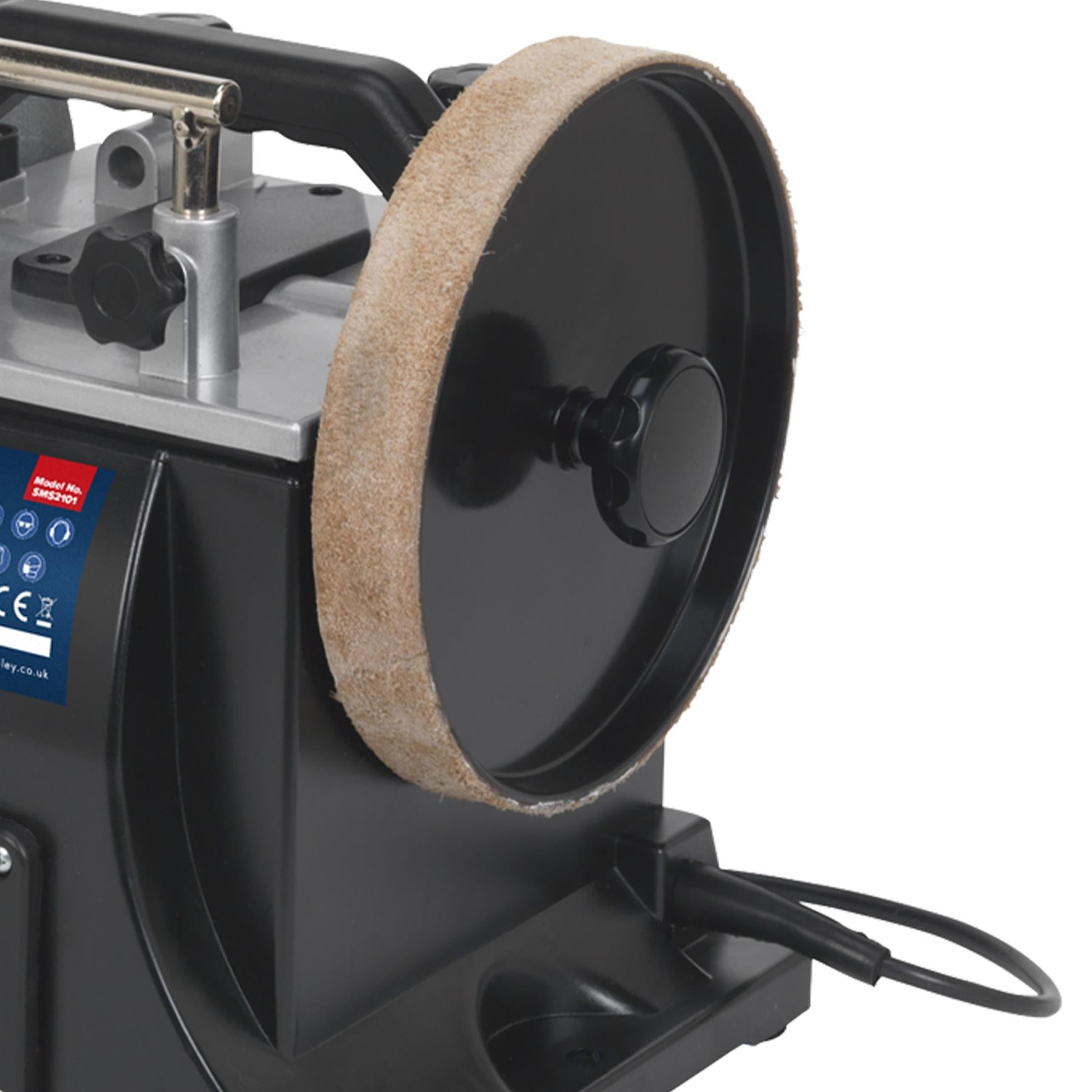 Sealey Sharpener 200mm with Honing Wheel For HSS tools