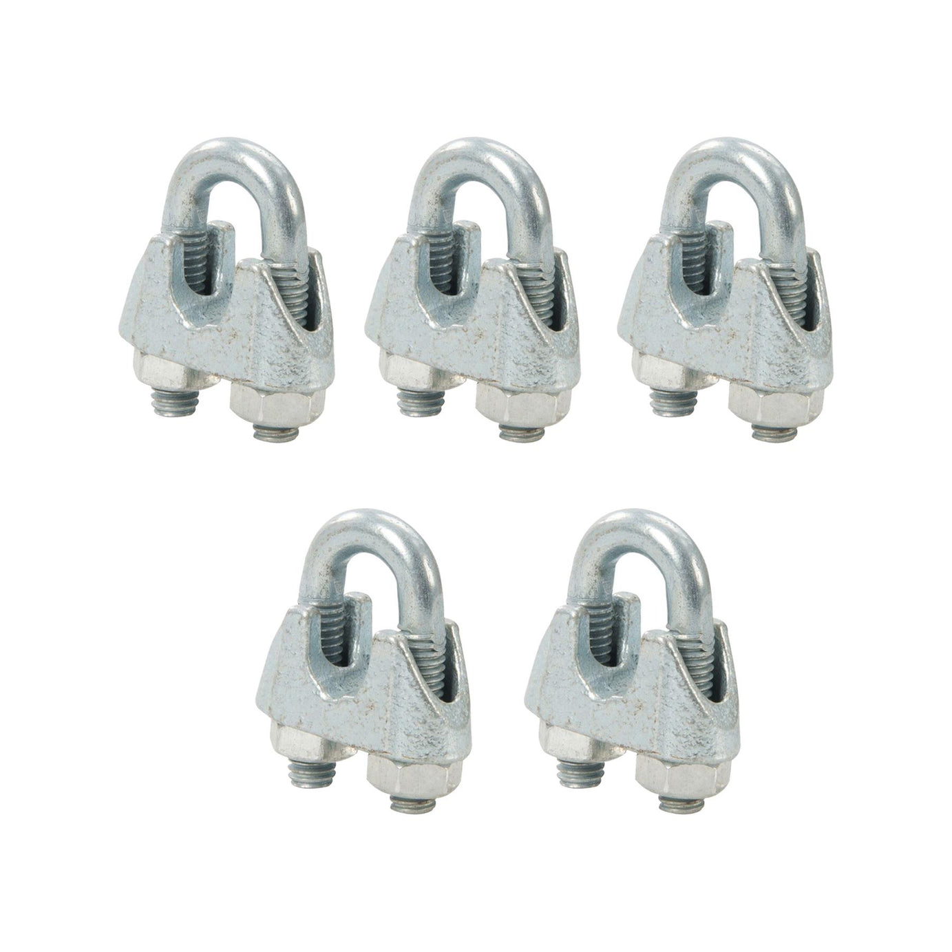 5x Wire Rope Grips Clamp M10 U Bolts Fitting Cable Cord Tie Heavy Duty Steel