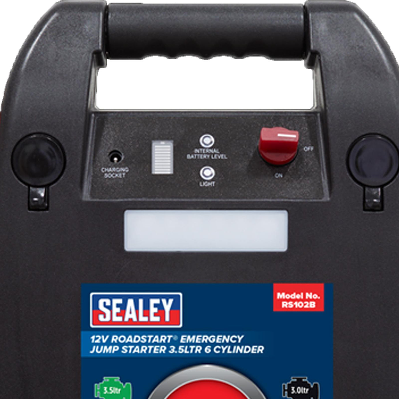 Sealey Roadstart Emergency Jump Starter 12/24V 6L 8 Cylinder