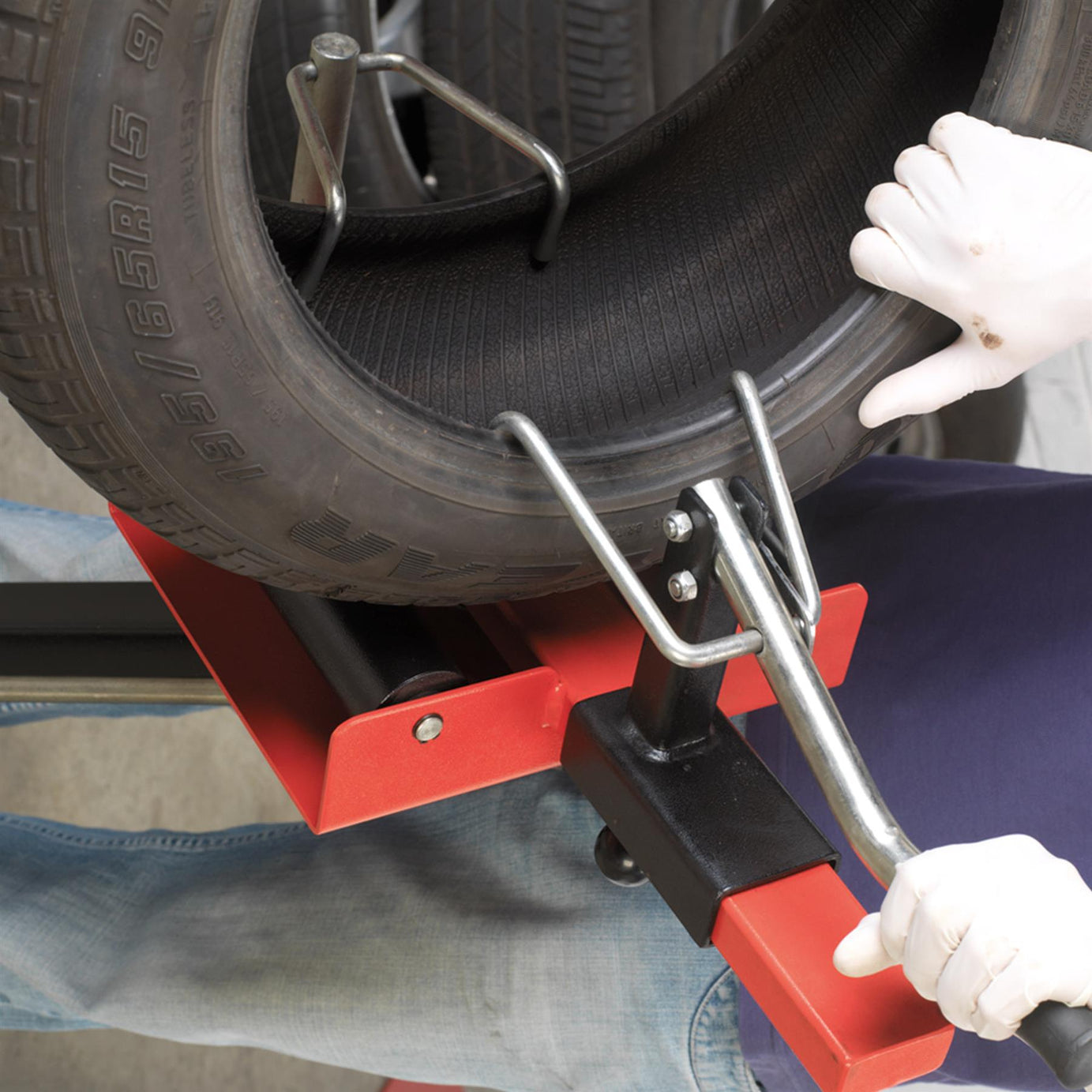 Sealey Tyre Spreader with Stand - Manual Black TC970