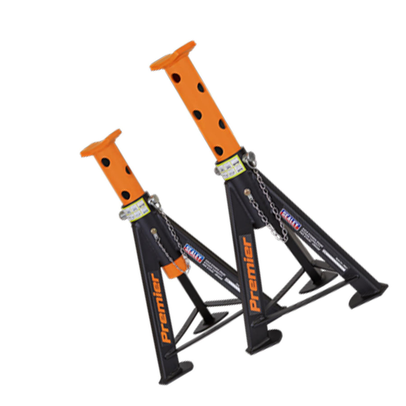 Sealey Axle Stands (Pair) 6tonne Capacity per Stand - Orange