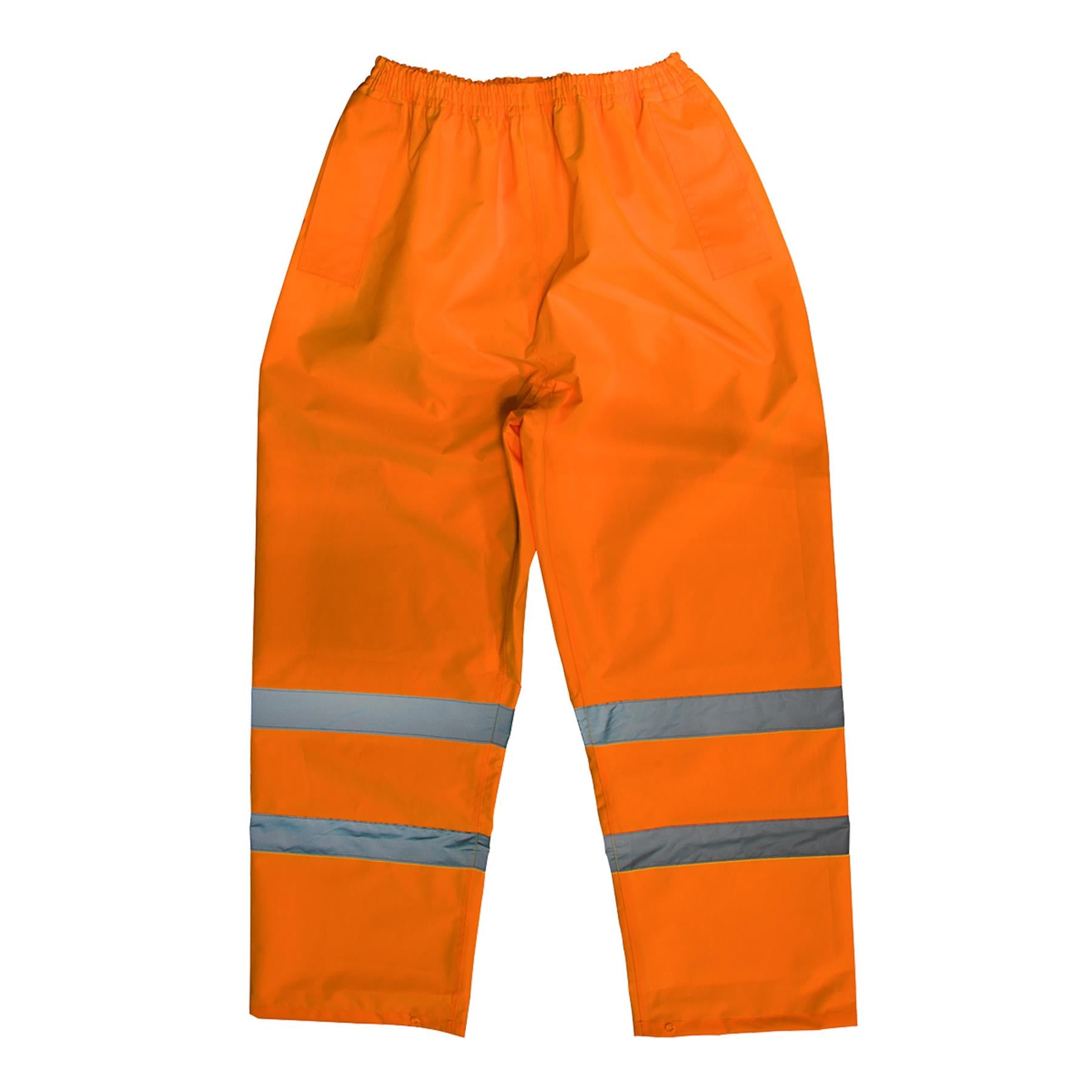 Sealey ORange Waterproof Hi Vis Over Work Trousers Lightweight - Medium