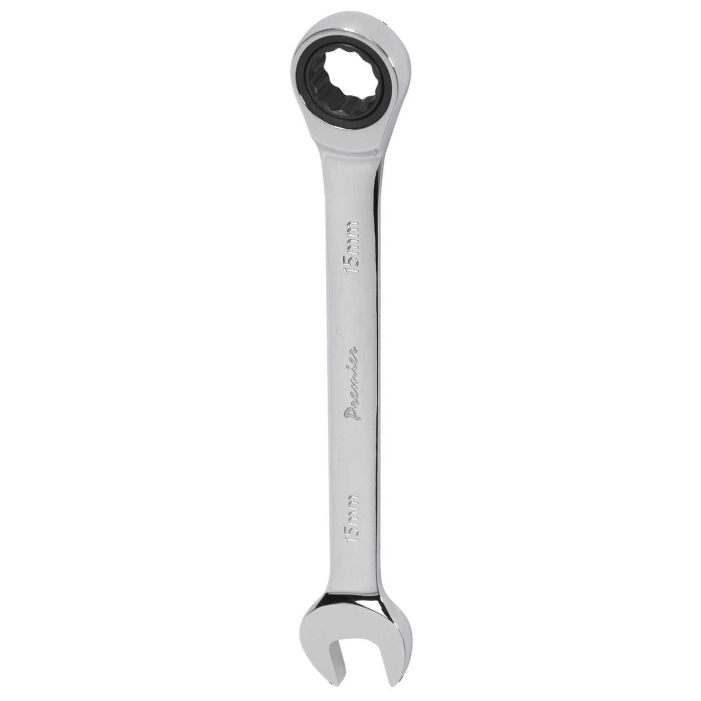 Sealey Ratchet Combination Spanner 15mm Chrome Vanadium steel