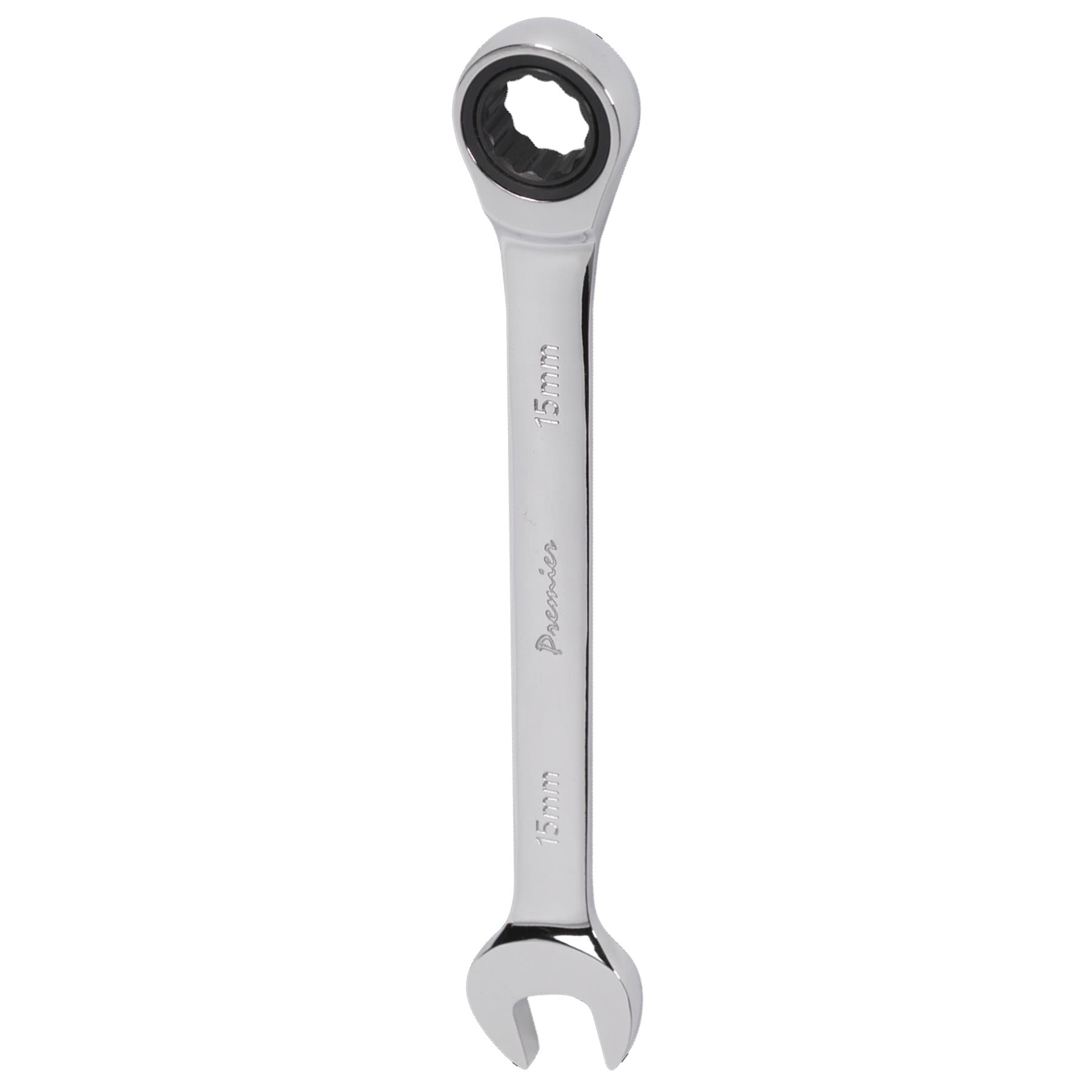 Sealey Ratchet Combination Spanner 15mm Chrome Vanadium steel