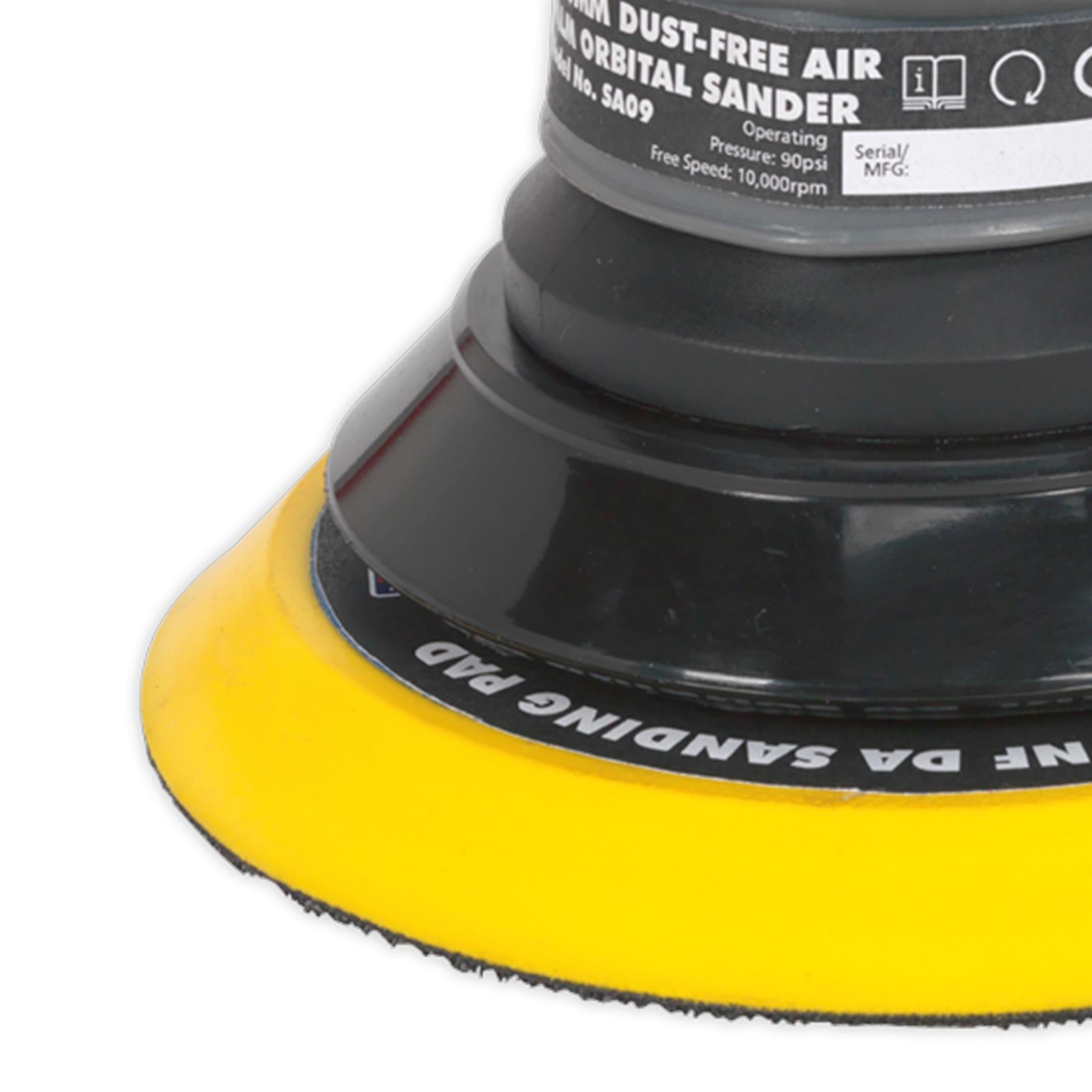 Sealey Air Palm Orbital Sander Ø150mm Dust-Free