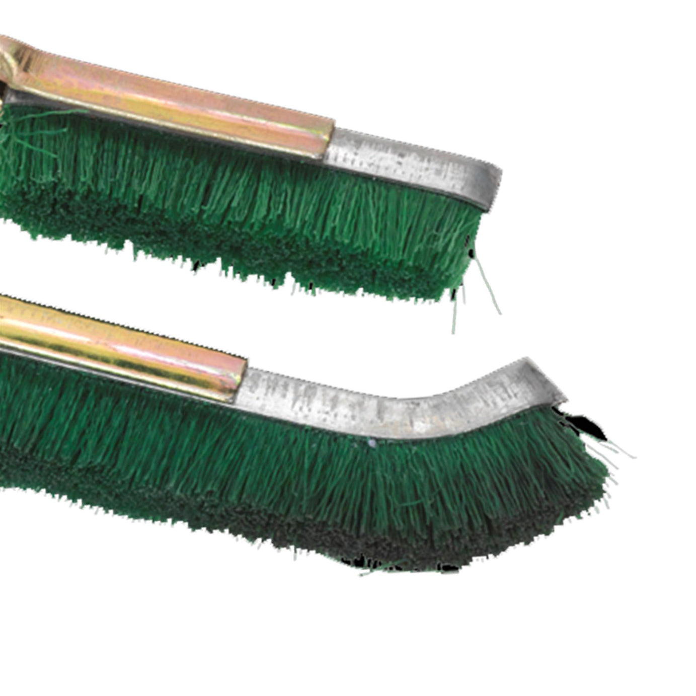Nylon Brush Set 2pc Skeletal handle with stiff nylon fill Sealey