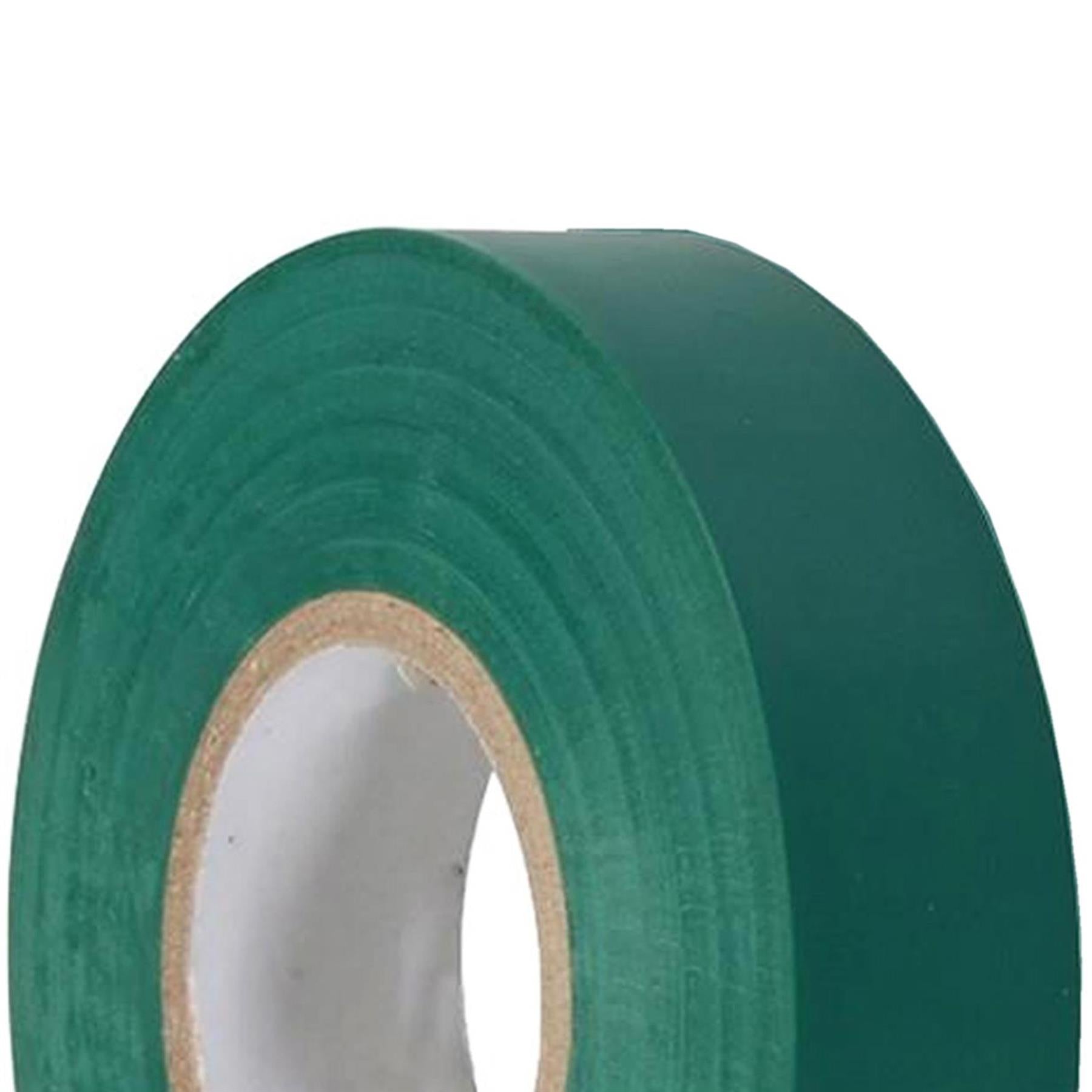 Electrical Pvc Insulation Insulating Tape 22m Flame Retardant Rolls Green 10 Rolls