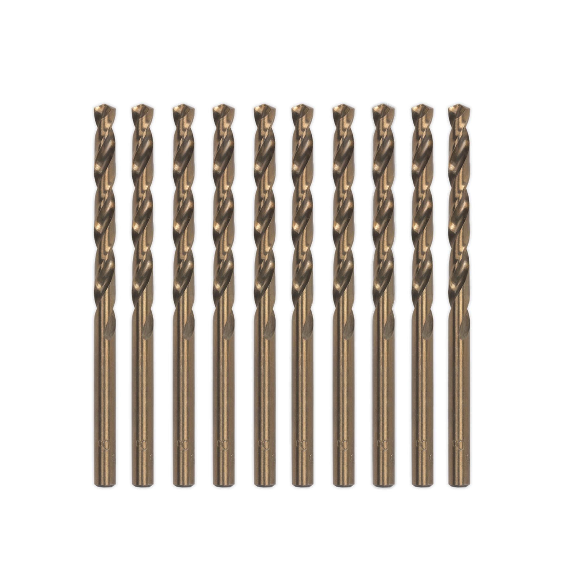 Sealey HSS Cobalt Fully Ground Drill Bit 8.5mm Pack of 10