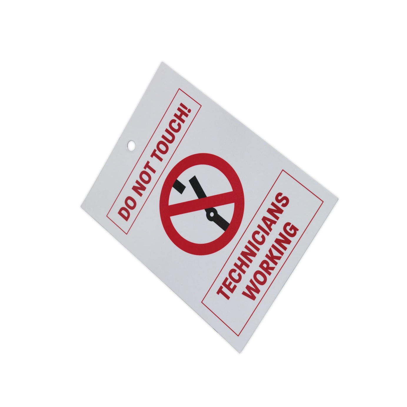 Sealey Hybrid/Electric Vehicle Keyring Warning Tag