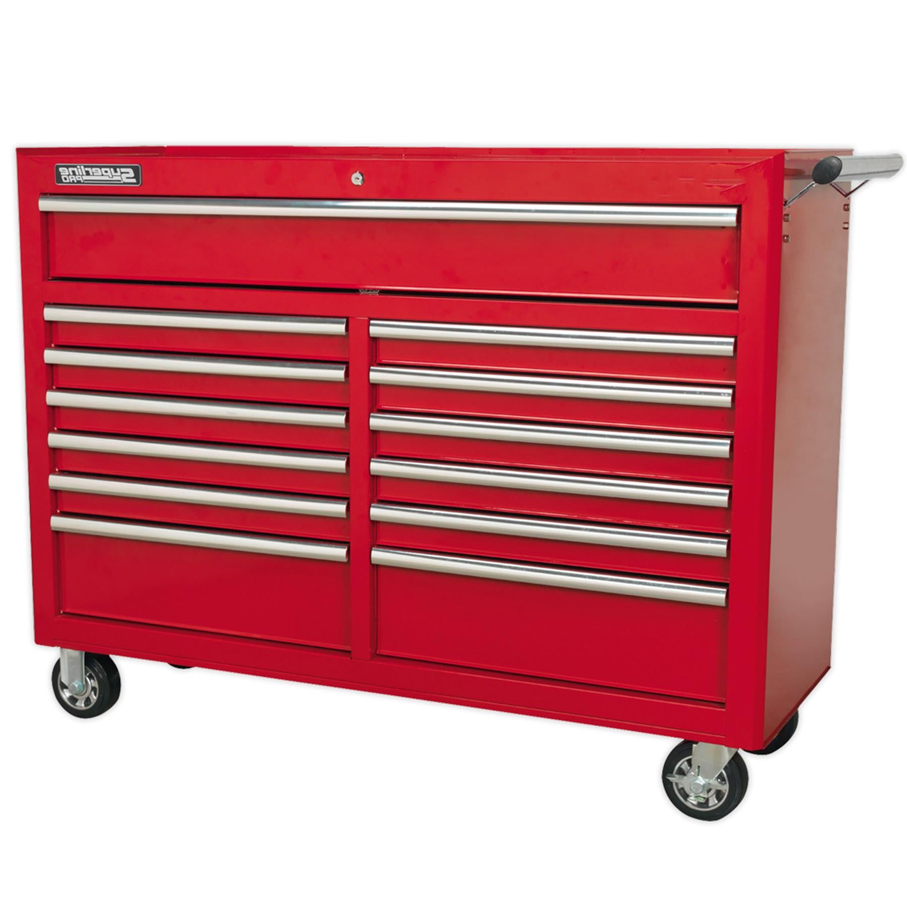 Sealey Rollcab 13 Drawer with Ball Bearing Slides - Red
