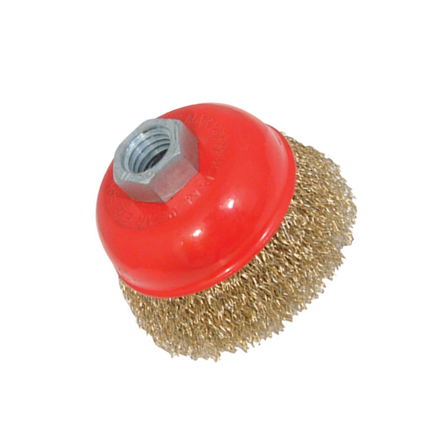 Brass Crimp Cup 75mm - Hand Tools Remove Rust Wire DIY Brush Brand New