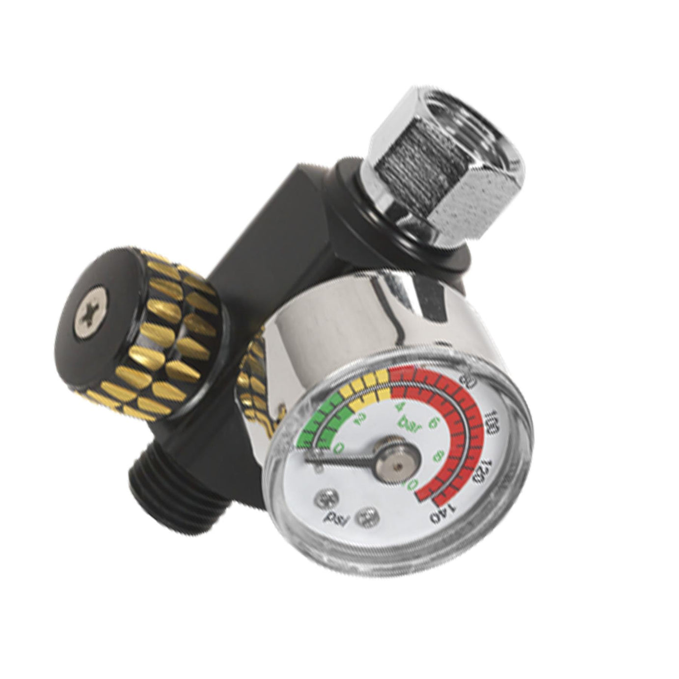 Sealey On-Gun Air Pressure Regulator/Gauge