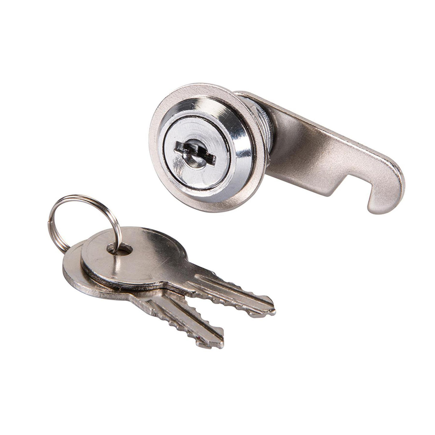 27mm Cam Lock For Filing Cabinet Mailbox Drawer Locker Secure Keys Nickel Plate