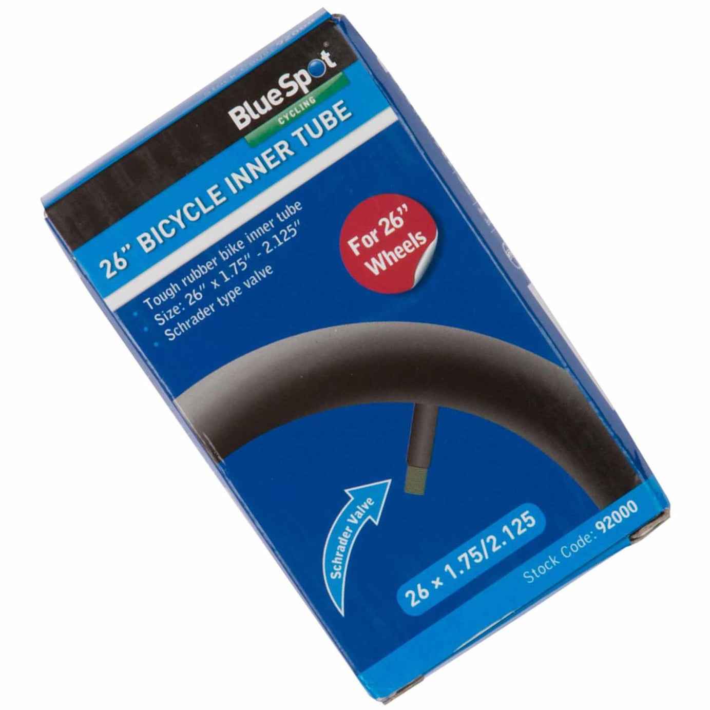 BlueSpot 26" Bike Tyre Inner Tube Bicycle Car Shrader Valve Tubes 1.75" - 2.125"