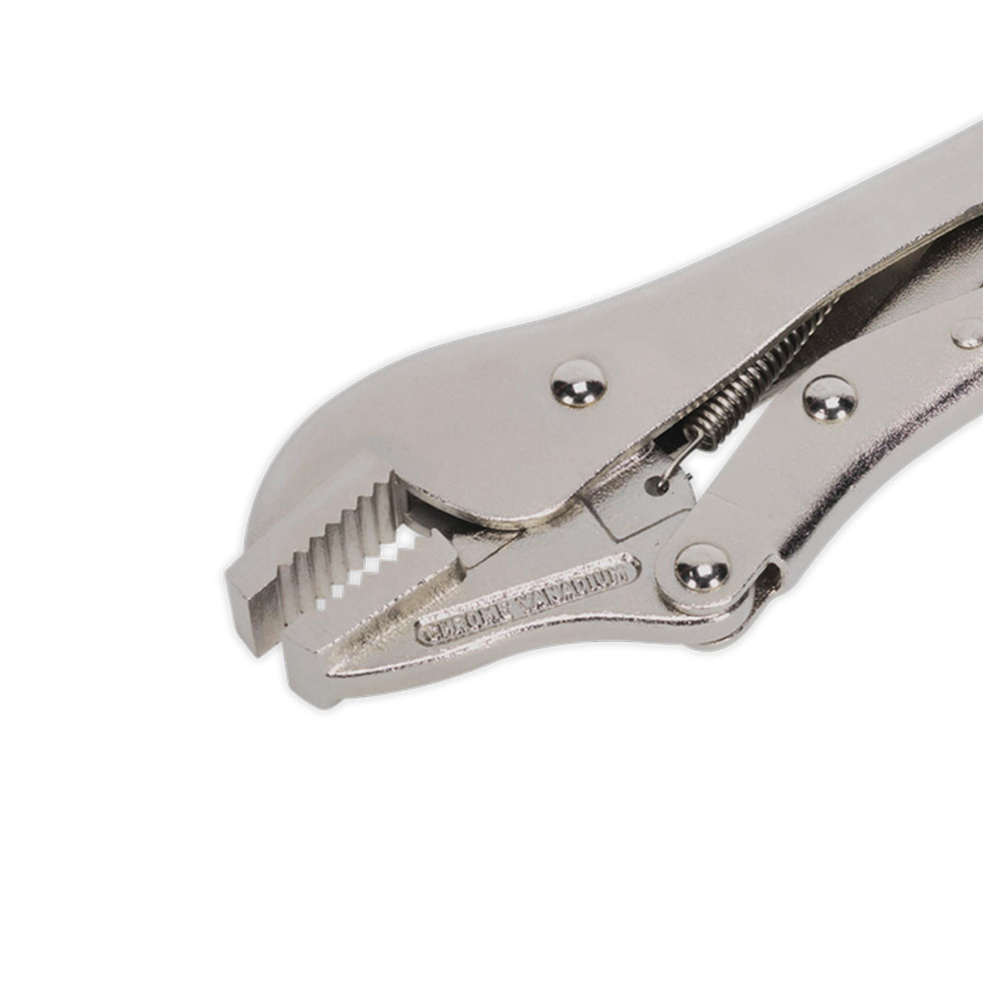 Sealey Locking Pliers Straight Jaws 185mm 0-30mm Capacity