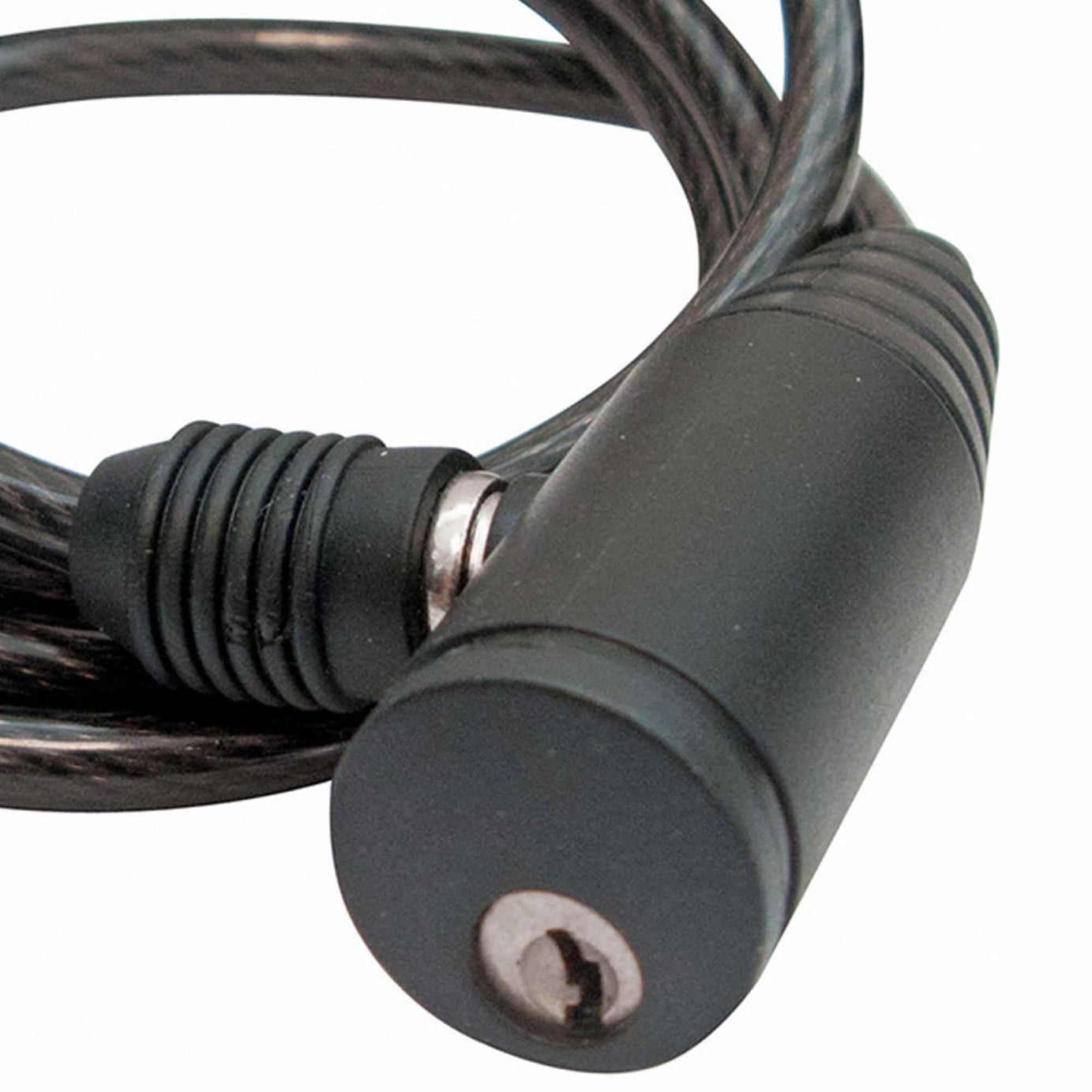 Bicycle Security Cable Lock Task Tools Black with Bracket 1000 x 6mm