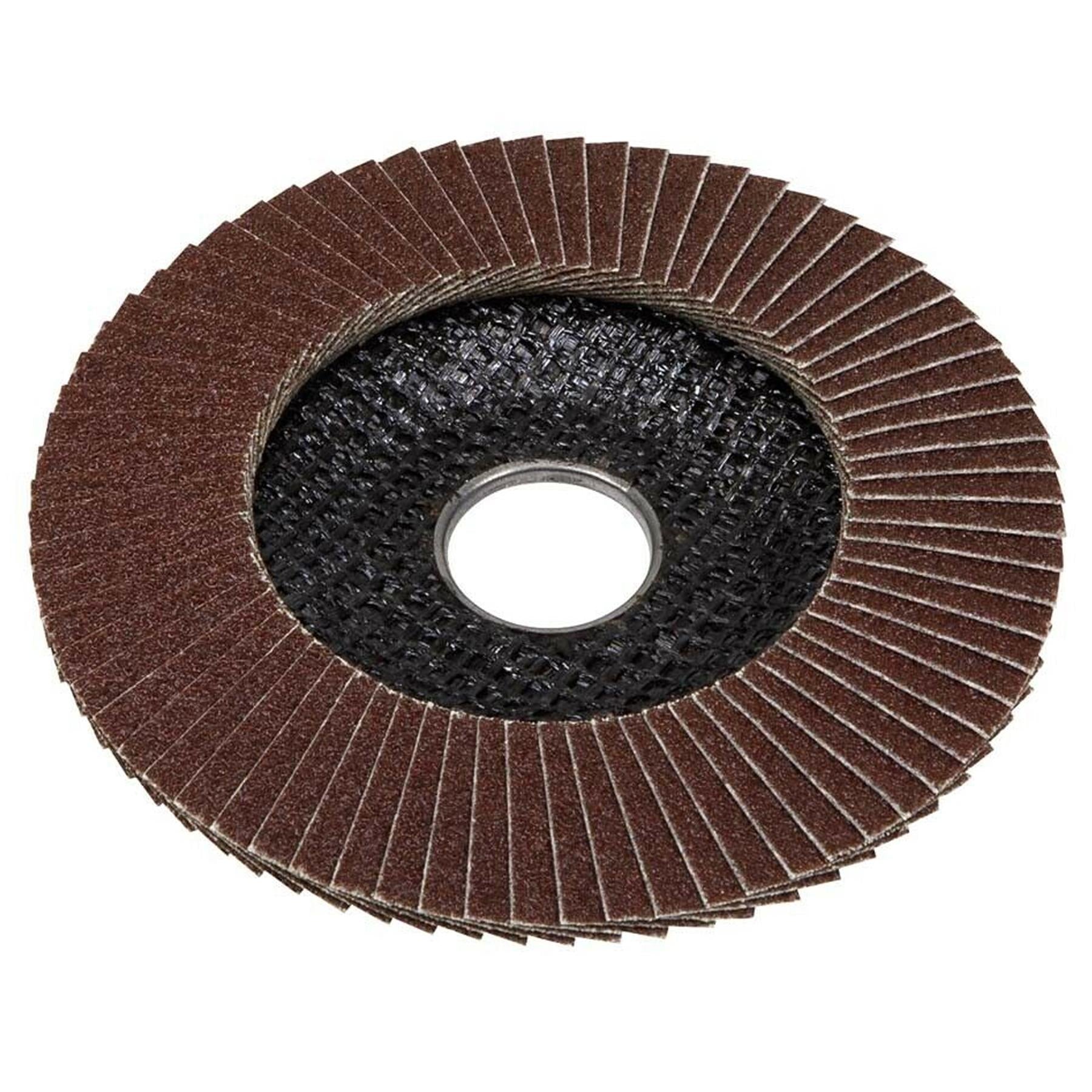 Sealey Flap Disc Aluminium Oxide 100mm 16mm Bore 120Grit