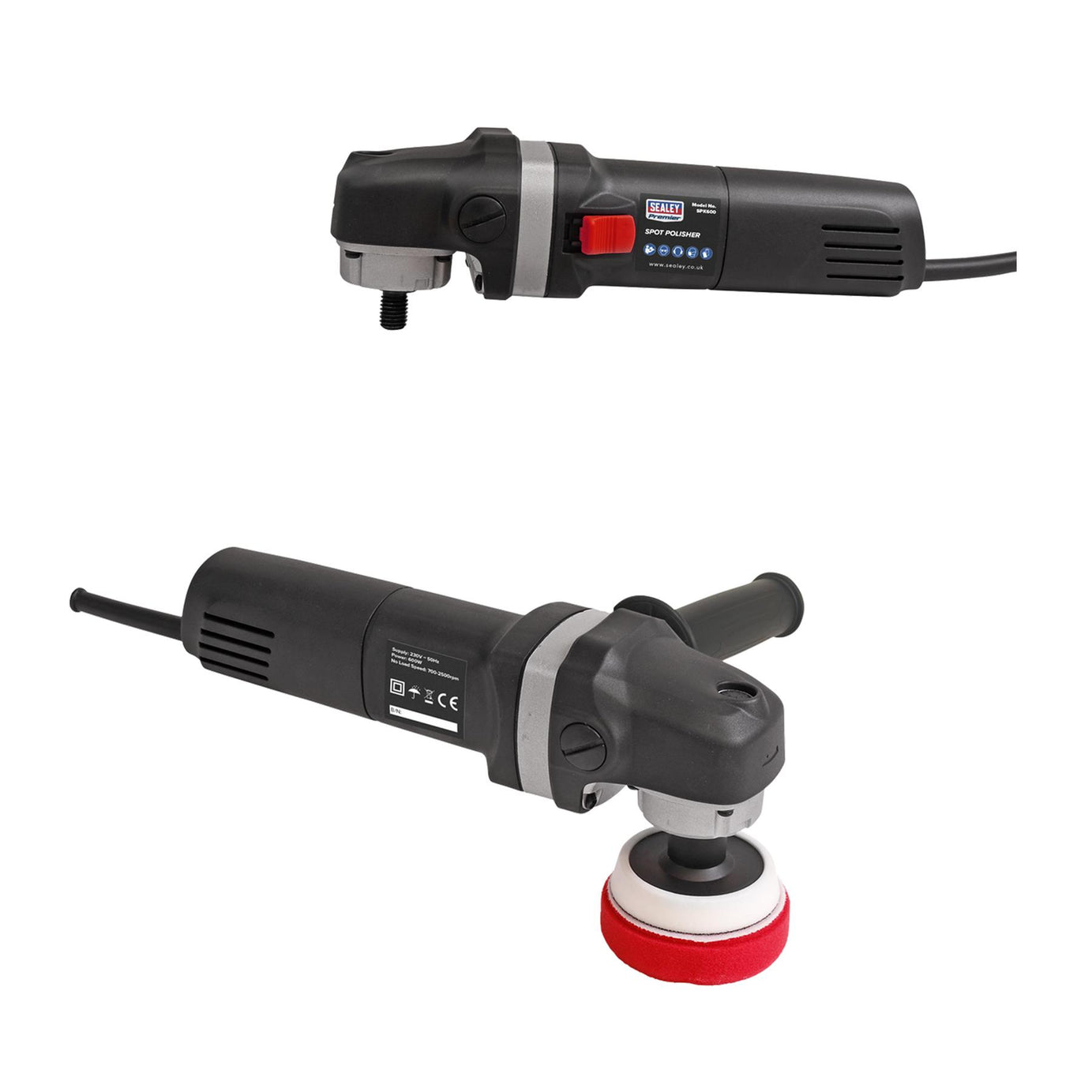 Sealey Spot Polisher Kit 600W/230V Ergonomic Slim Body