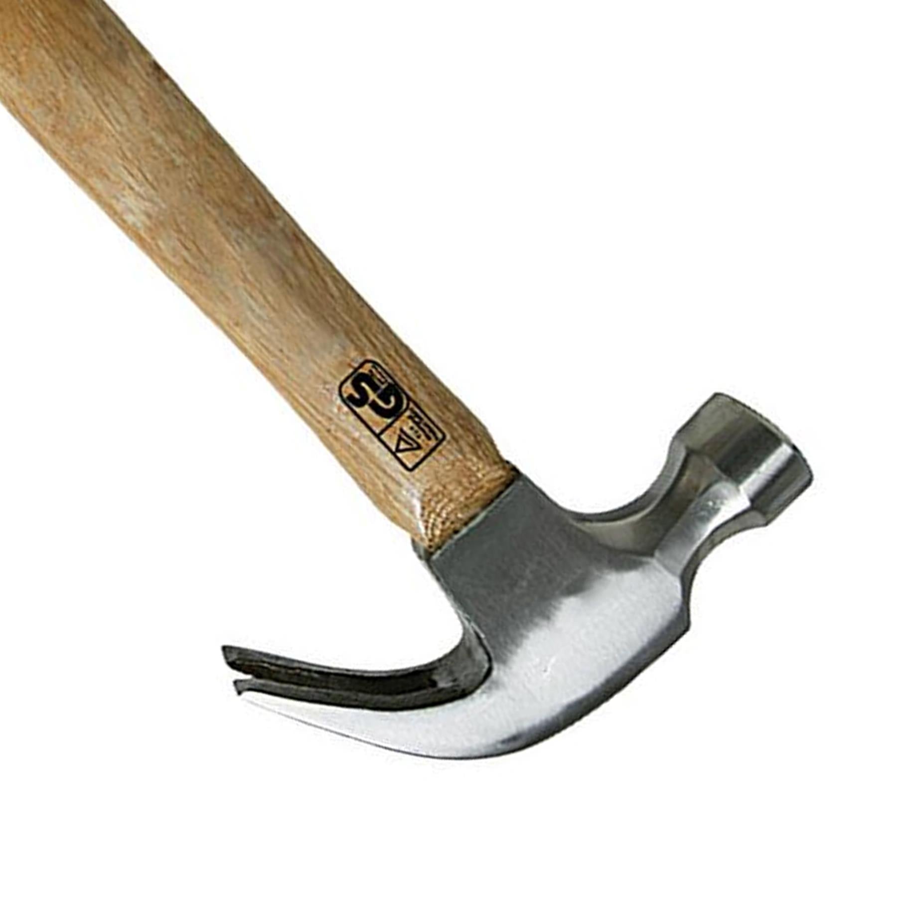 Hardwood Claw Hammer - 16Oz (454G) Strong Forged Steel Nail Pulling DIY