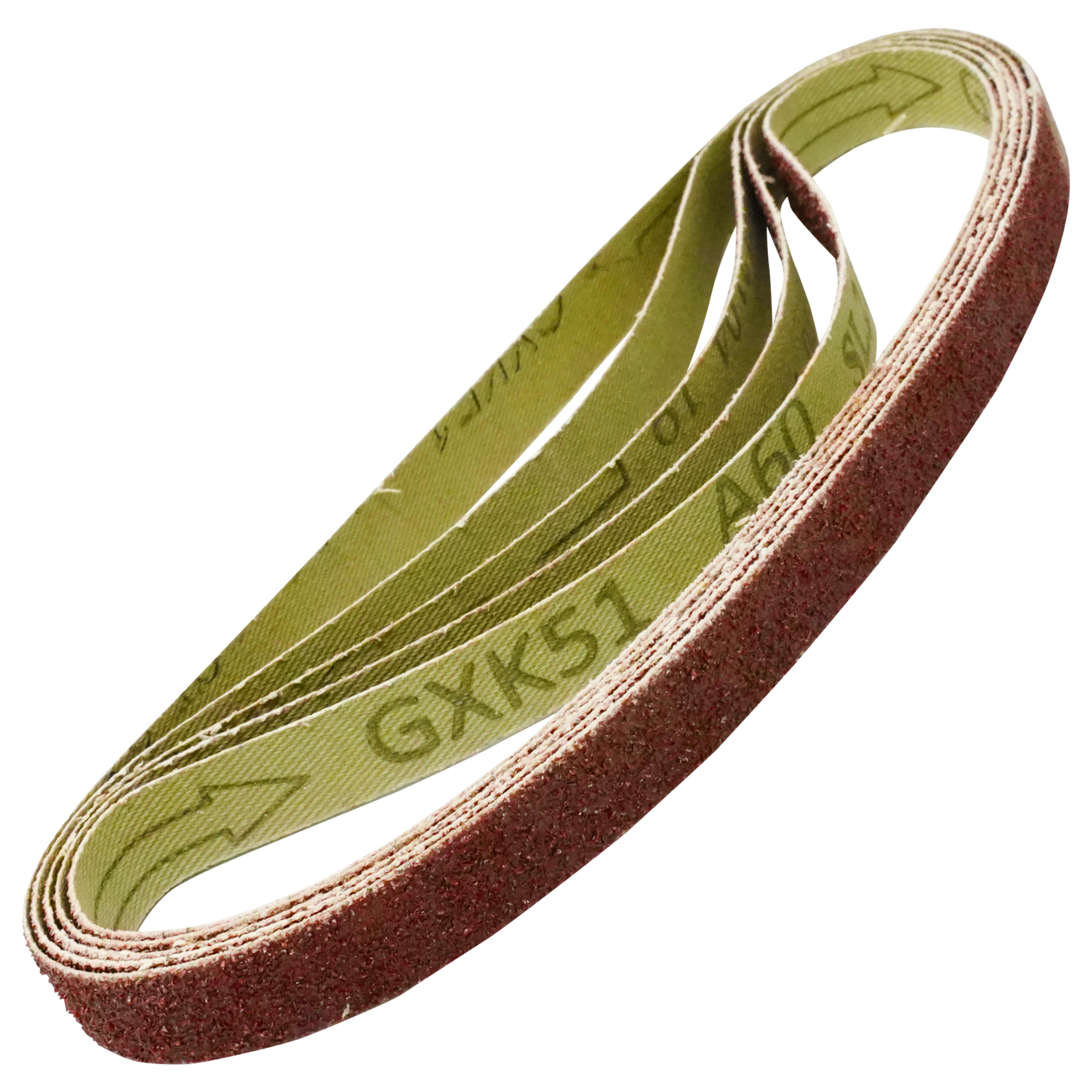 15 Powerfile Sanding Sander Belts 13mm X 457mm 60 Grit Medium Finger Sander Belt