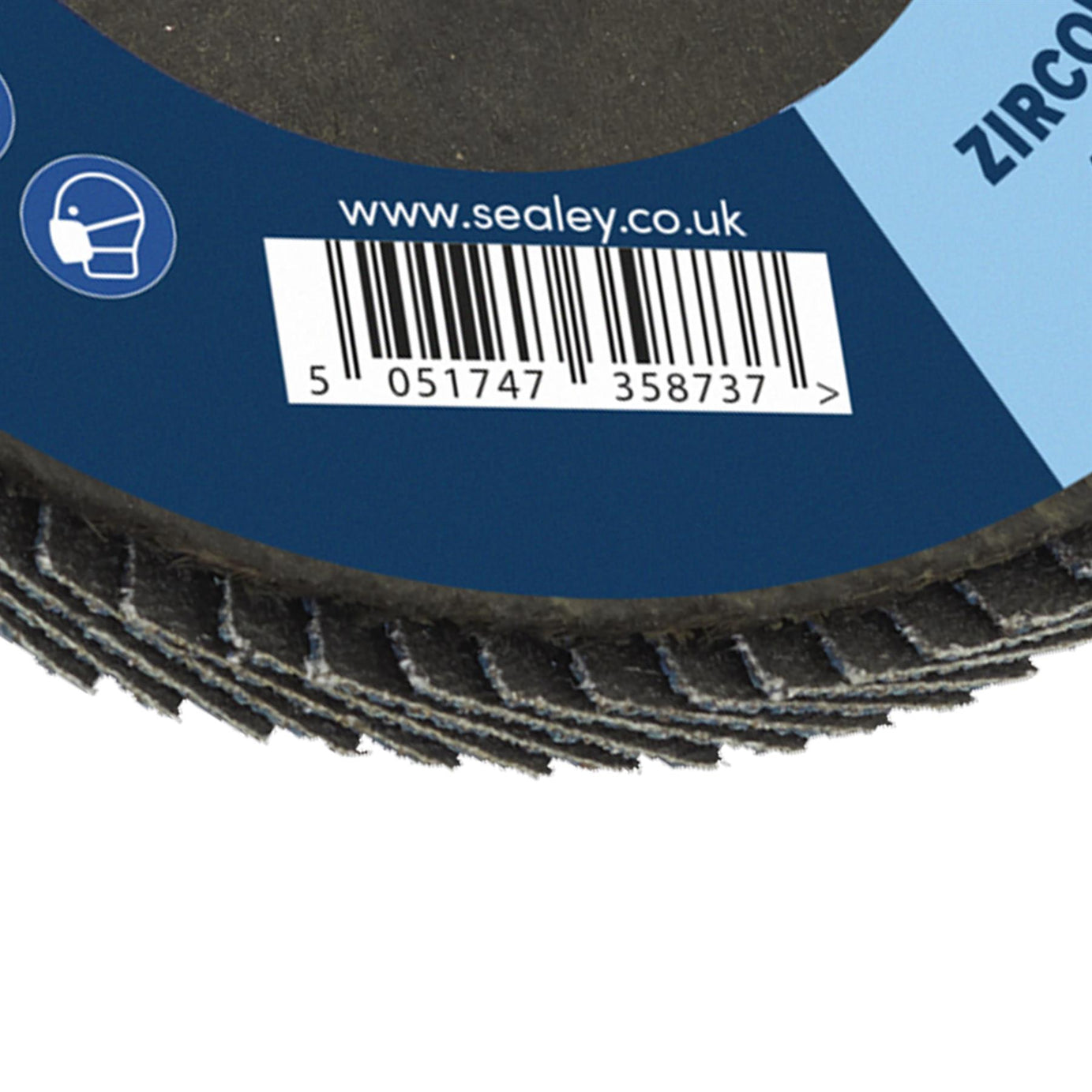 Sealey Flap Disc Zirconium 125mm 22mm Bore 40Grit