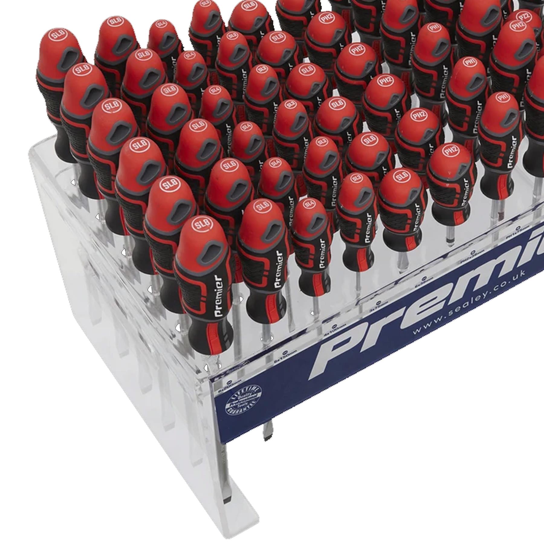 Sealey Individual Screwdrivers GripMAX 66pc Countertop Display