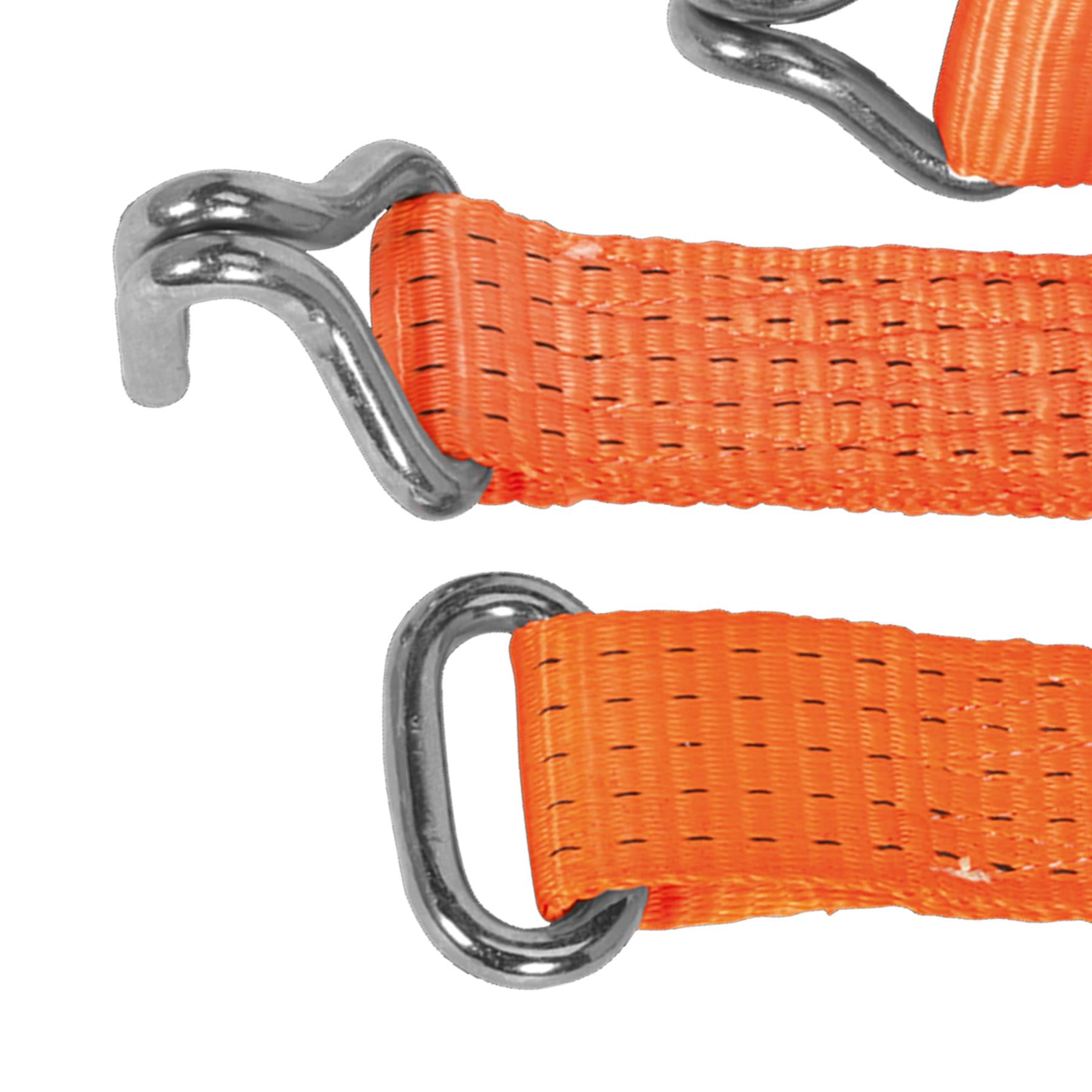 Sealey Car Transporter Ratchet Tie Down 50mm x 3m Steel Wheel - Single 4500kg Breaking Strength