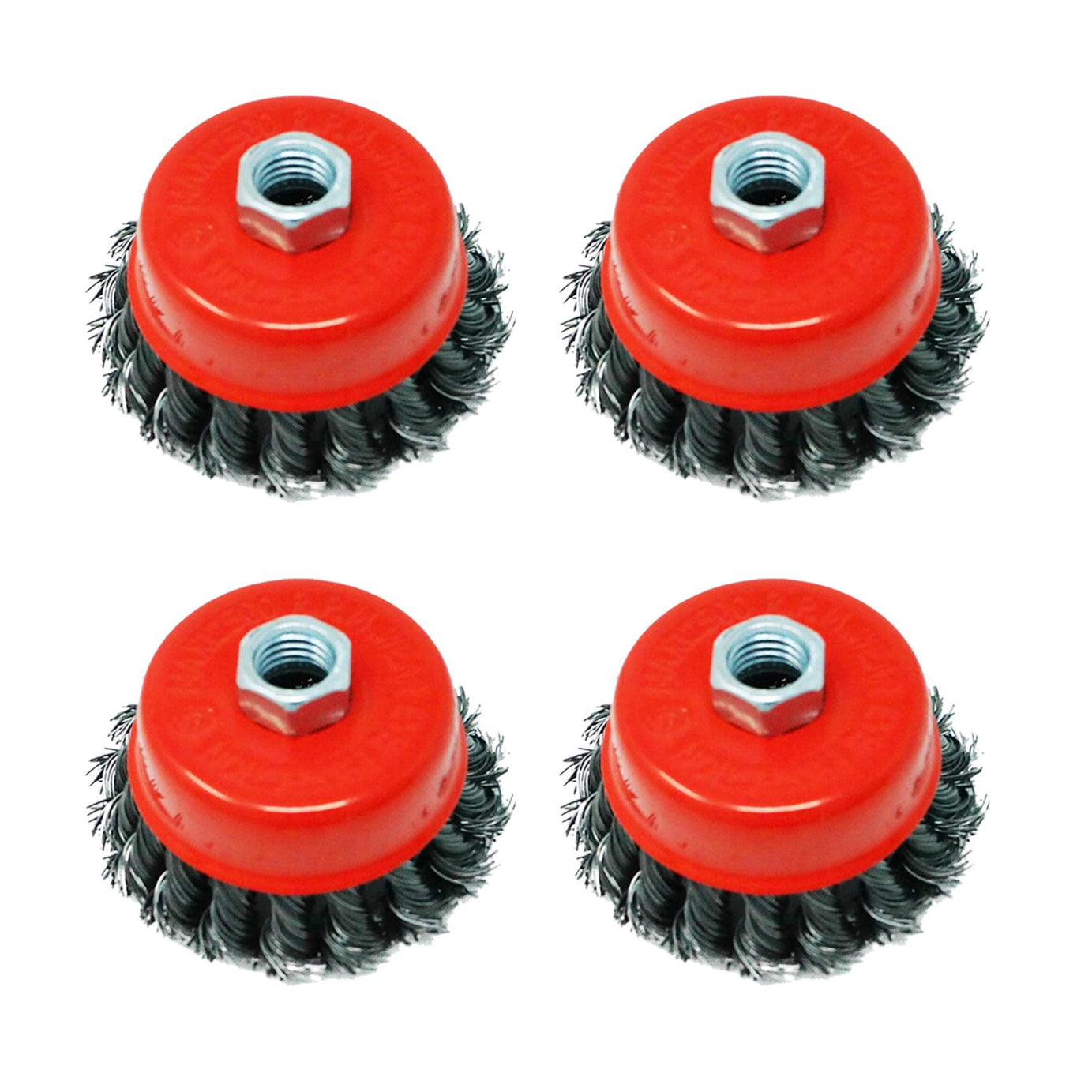 Twist Knot Wire Wheel Cup M14 Crew Brush Sets for 3" Angle Grinder