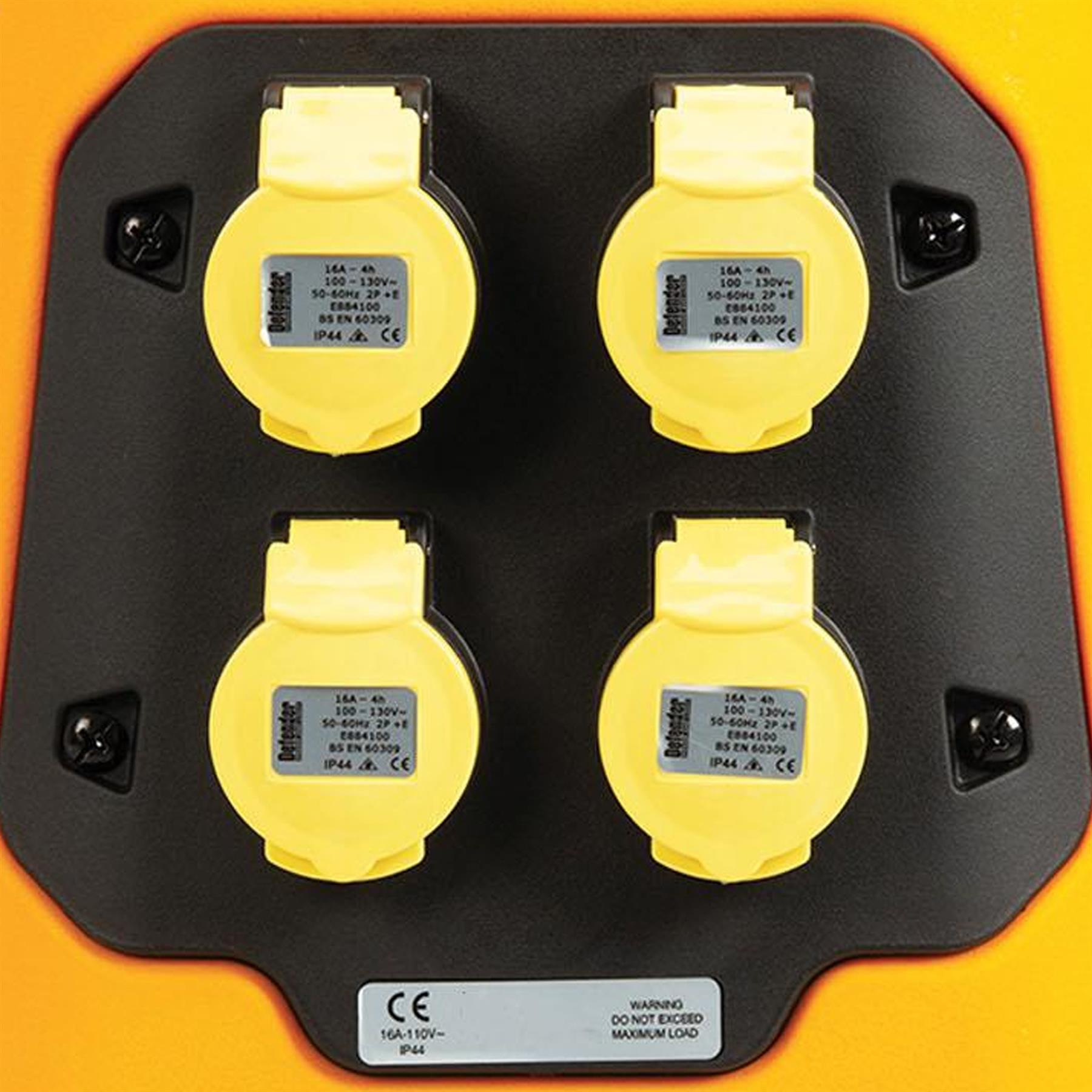 ABS Plastic V3 Base Unit 4 x 110V 16A Outlets Compatible Power Tools 3m Rubber Cable