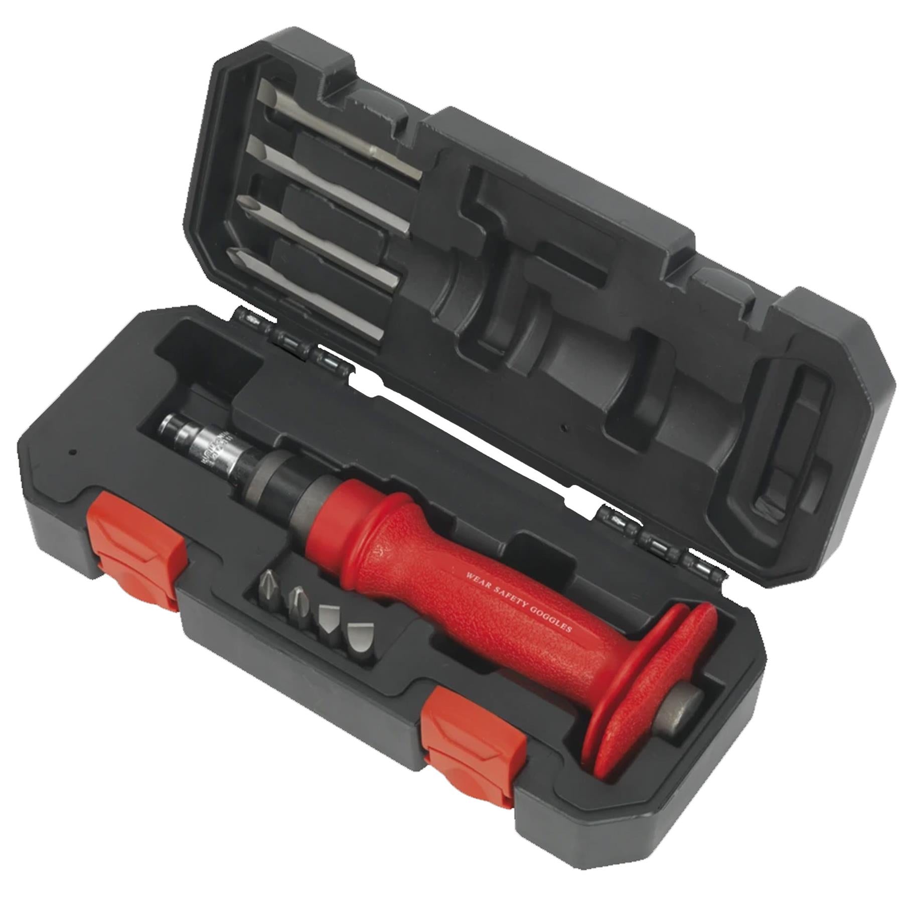 Sealey Impact Driver Set 10pc Heavy-Duty Protection Grip
