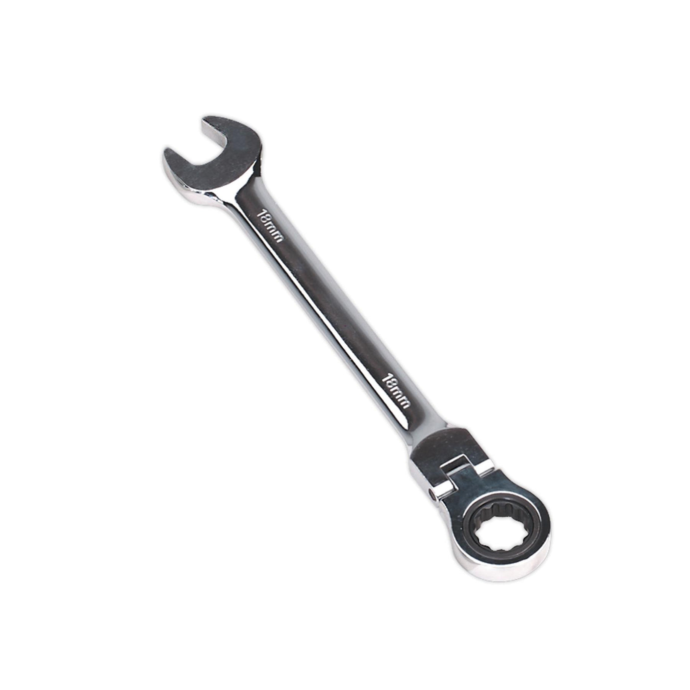 Sealey Flexi-Head Ratchet Combination Spanner 18mm