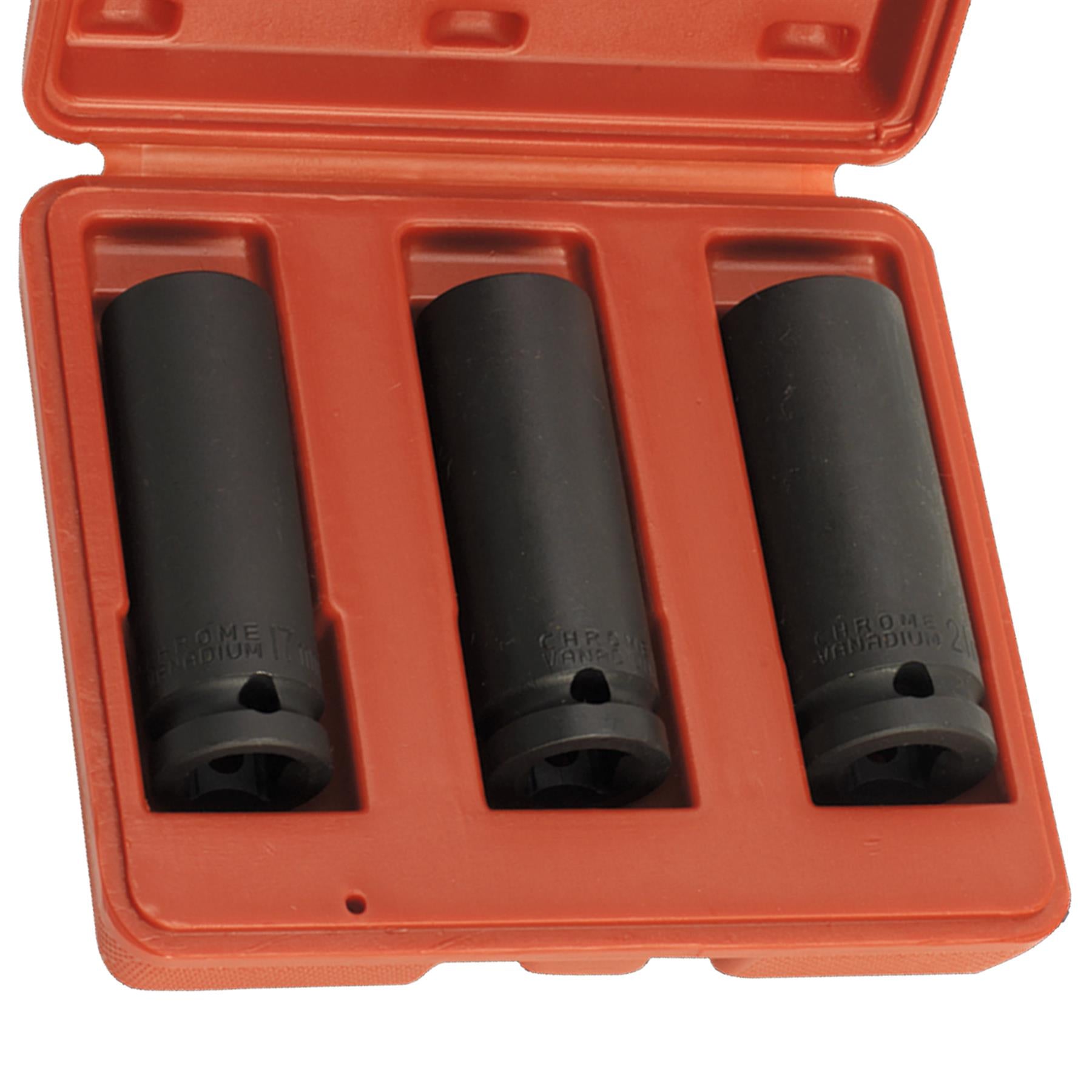 Sealey Impact Socket Set 3pc Deep 1/2"Sq Drive