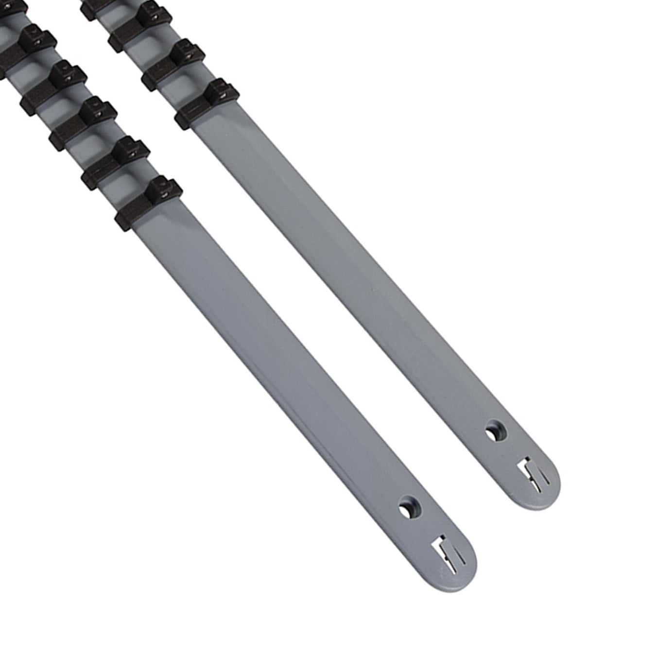 1/4" Drive Socket Holder Storage Organiser Rail Set- 18 Clips For Wall Mounting