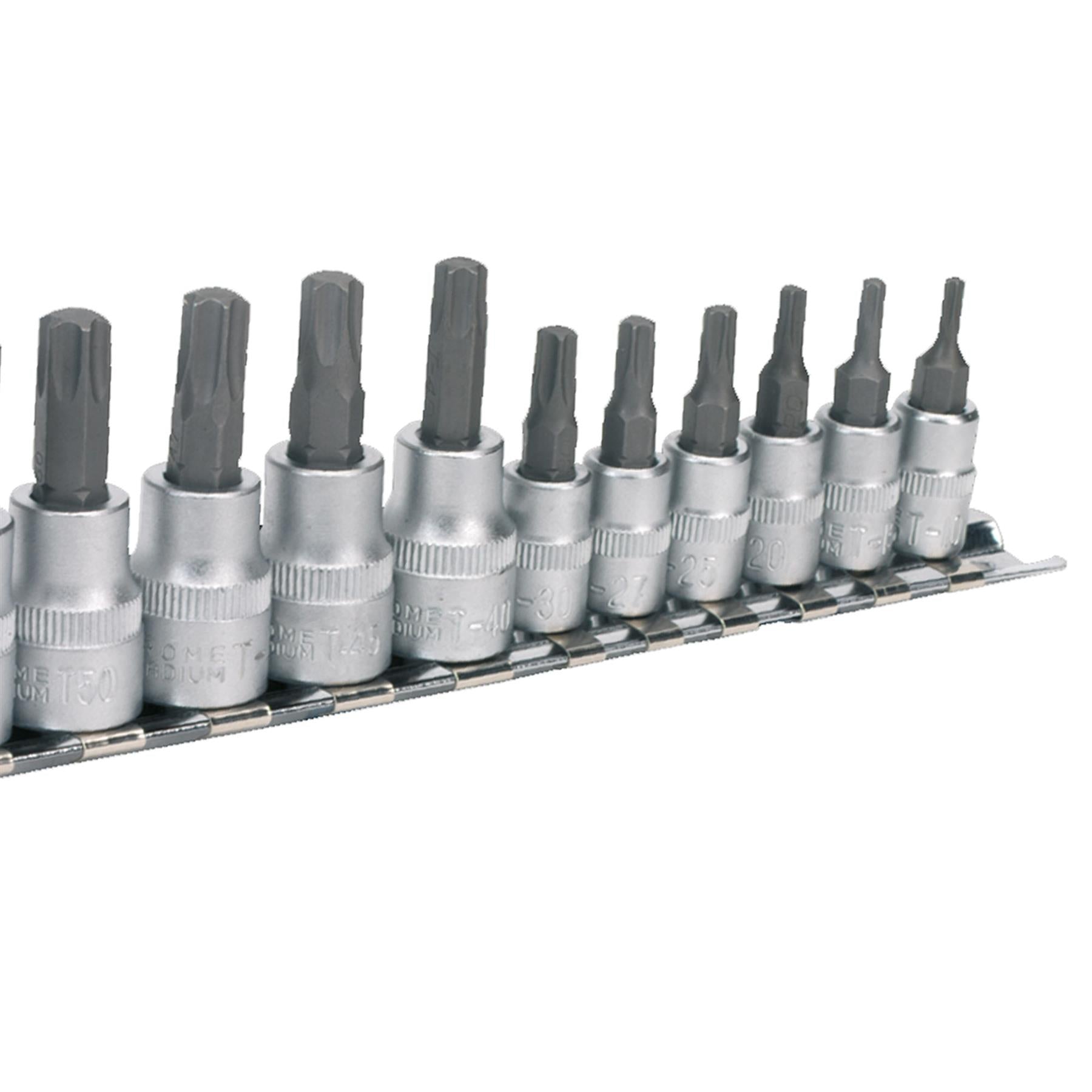 Sealey TRX-Star* Socket Bit Set 12pc 1/4", 3/8" & 1/2"Sq Drive