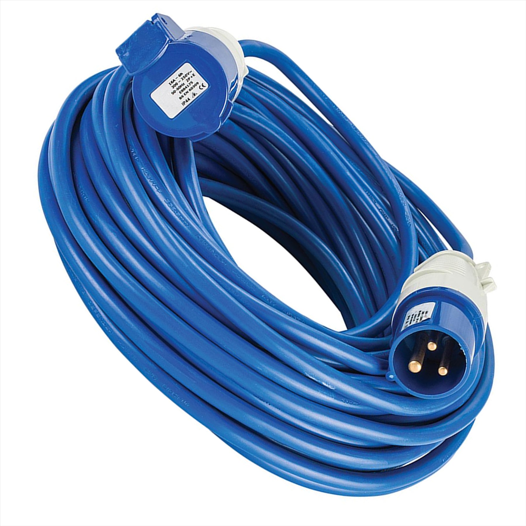 Defender Arctic Extension Lead Blue 2.5mm2 16A 25m 230V