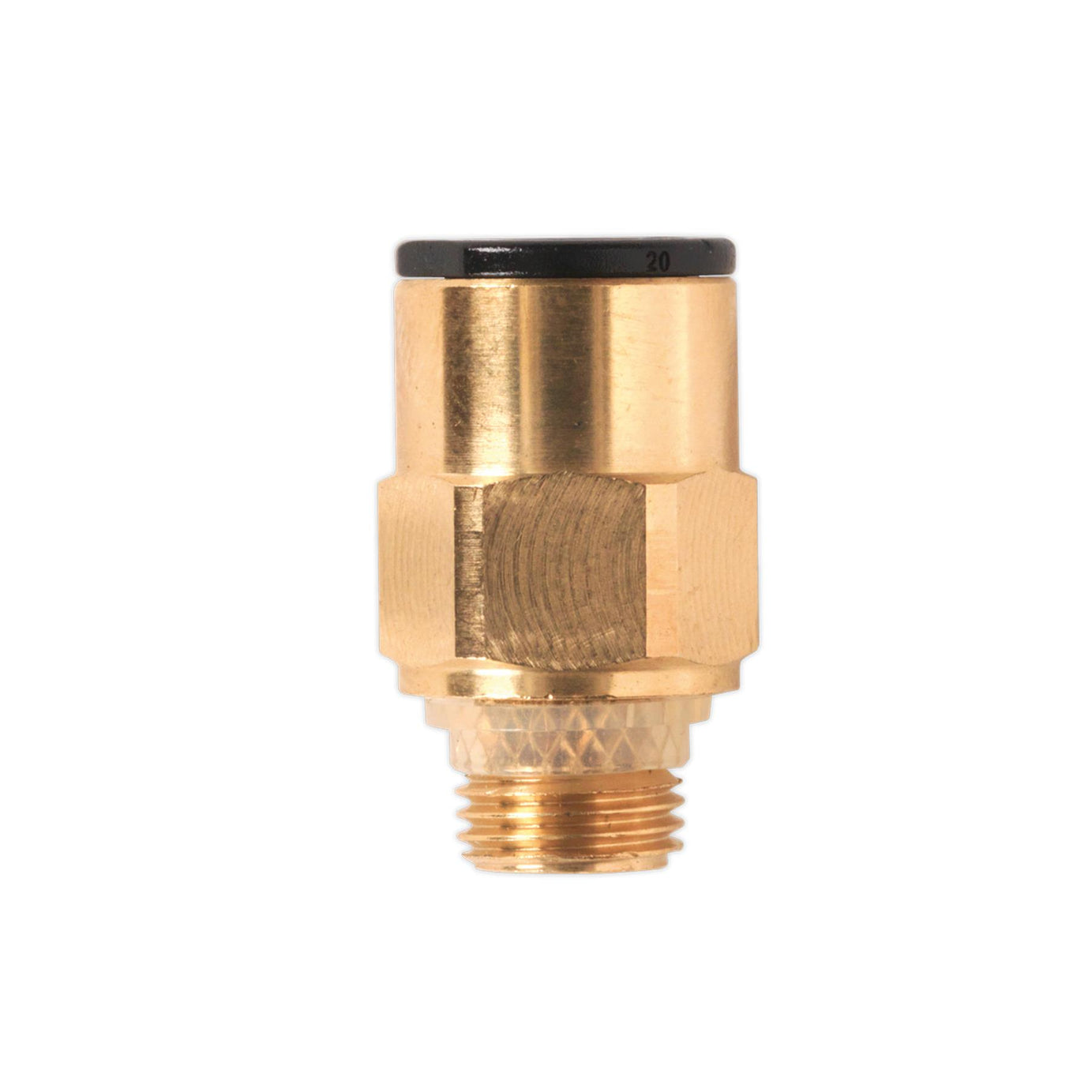 Sealey Brass SuperThread Str Adaptor 8mmx1/8"BSP Pk of 2 (RM010811)