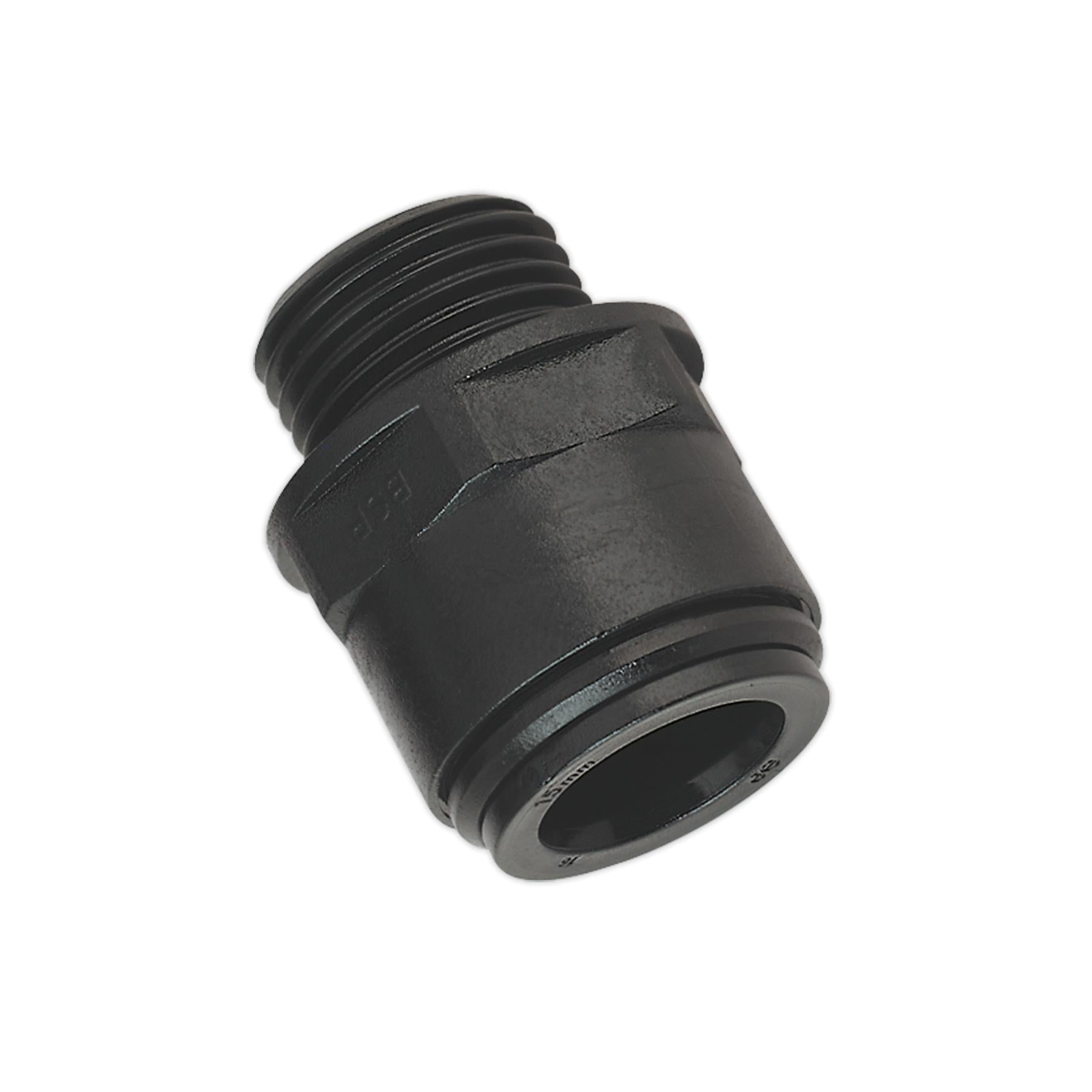 Sealey Straight Adaptor 15mm 1/2"BSP Pack of 2 (Speedfit-PM011514E)
