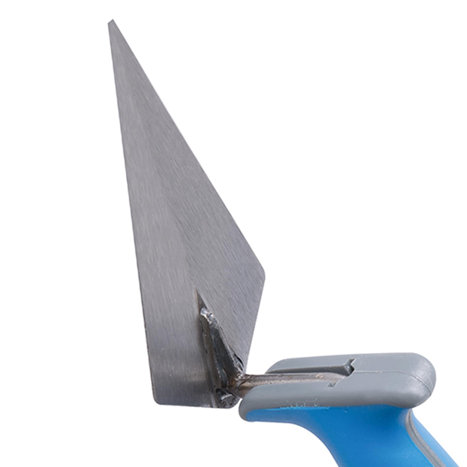Pointing Trowel Soft Grip 150mm carbon steel blade, taper ground heel to toe