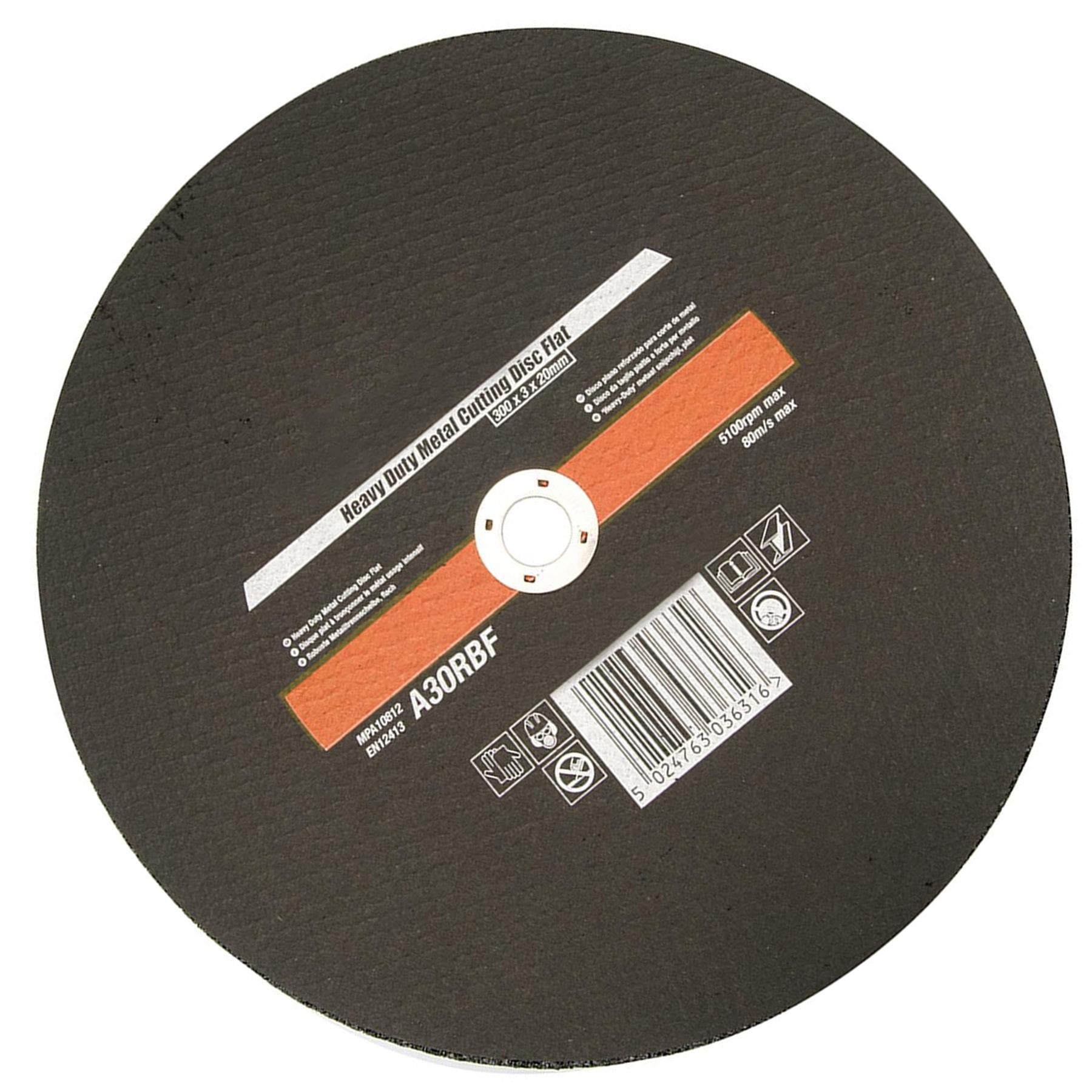 Heavy Duty Metal Slitting Cutting Disc Flat 300 X 3 X 20mm Premium Quality