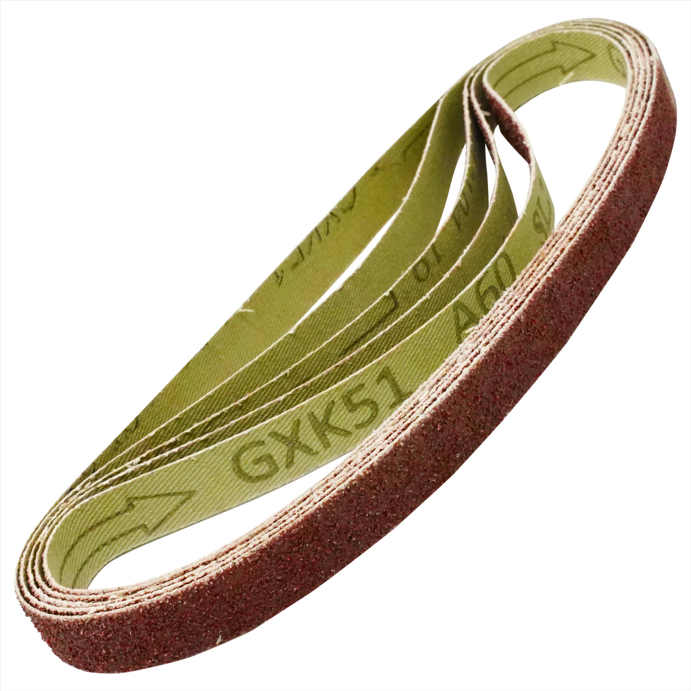 20 Powerfile Sanding Sander Belts 13mm X 457mm 60 Grit Medium Finger Sander Belt