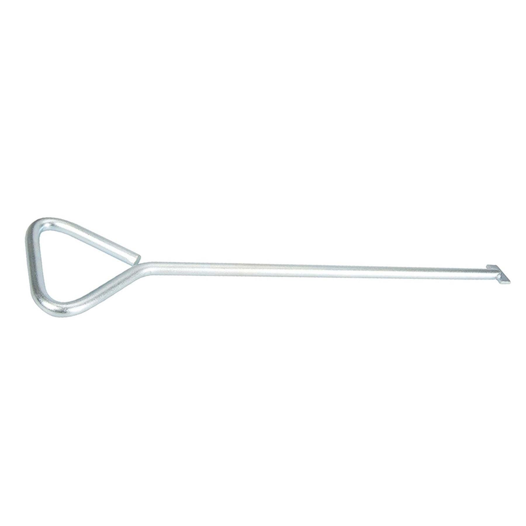 2Pk Manhole Cover Keys T-End 520mm Heavy Duty, Zinc-Plated Carbon Steel