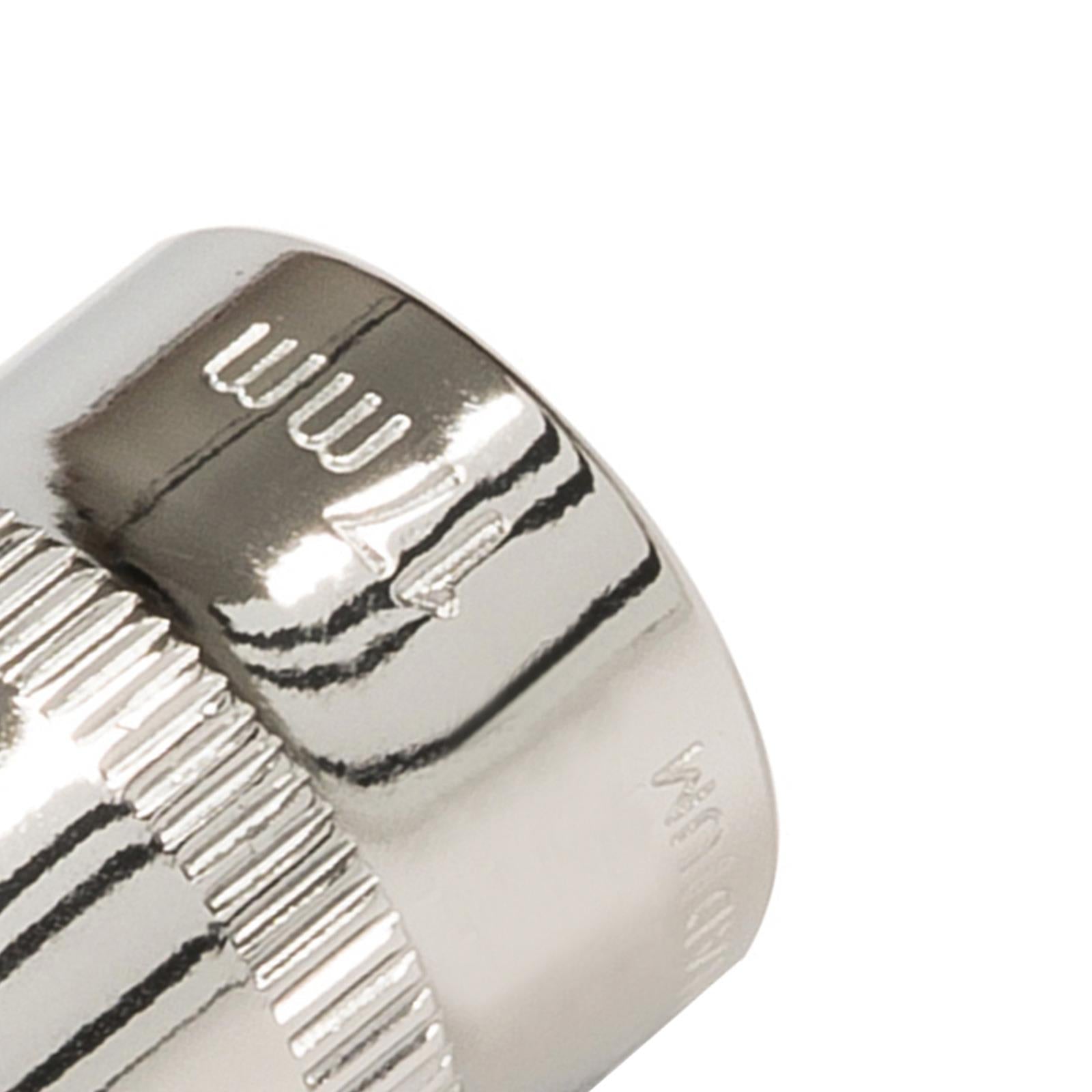 Socket 3/8" Drive Metric Hex Square 17mm Individual Hex Polished Crv Tool